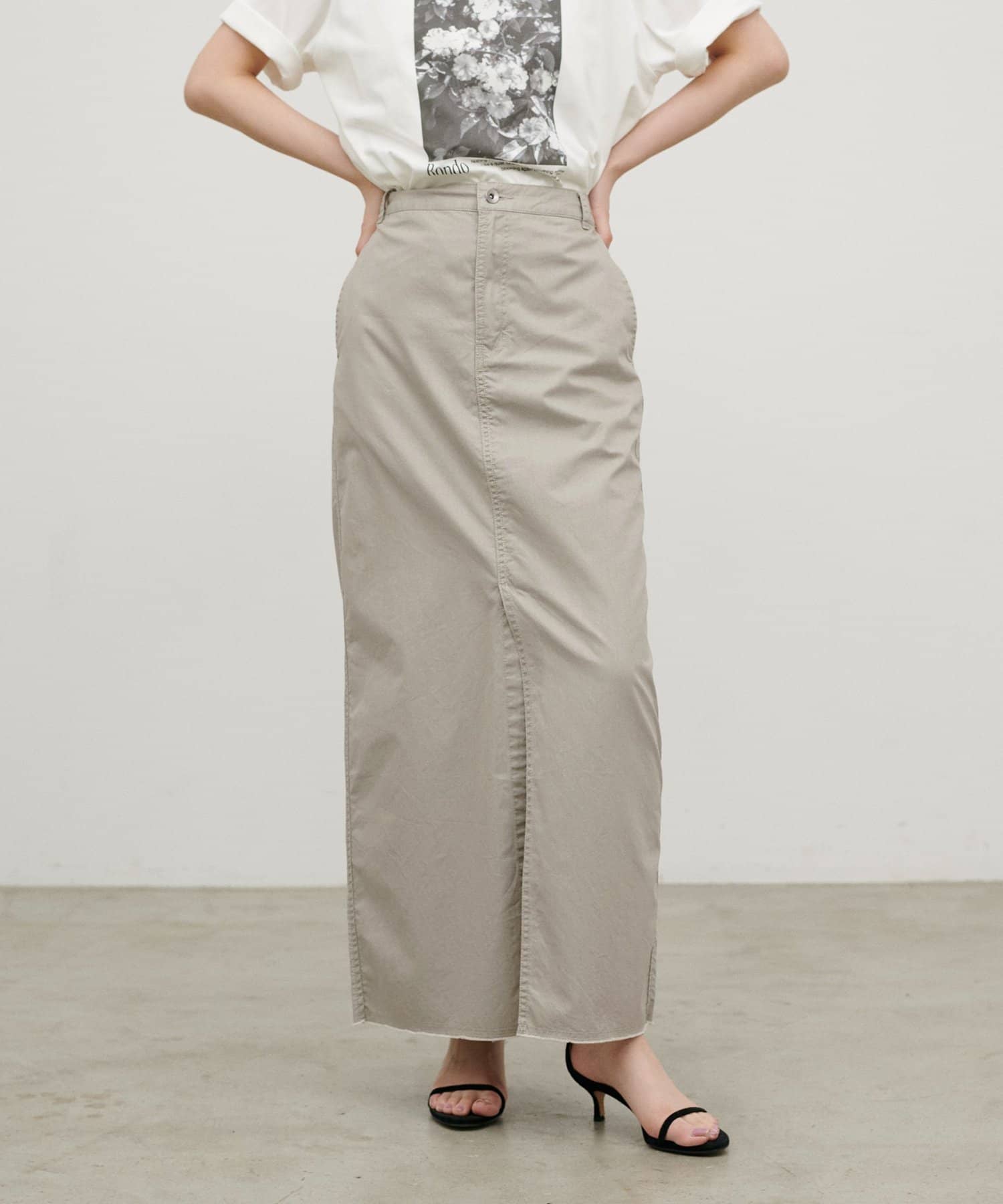 LARUTA(ラルータ) スリット入りペンシルスカート