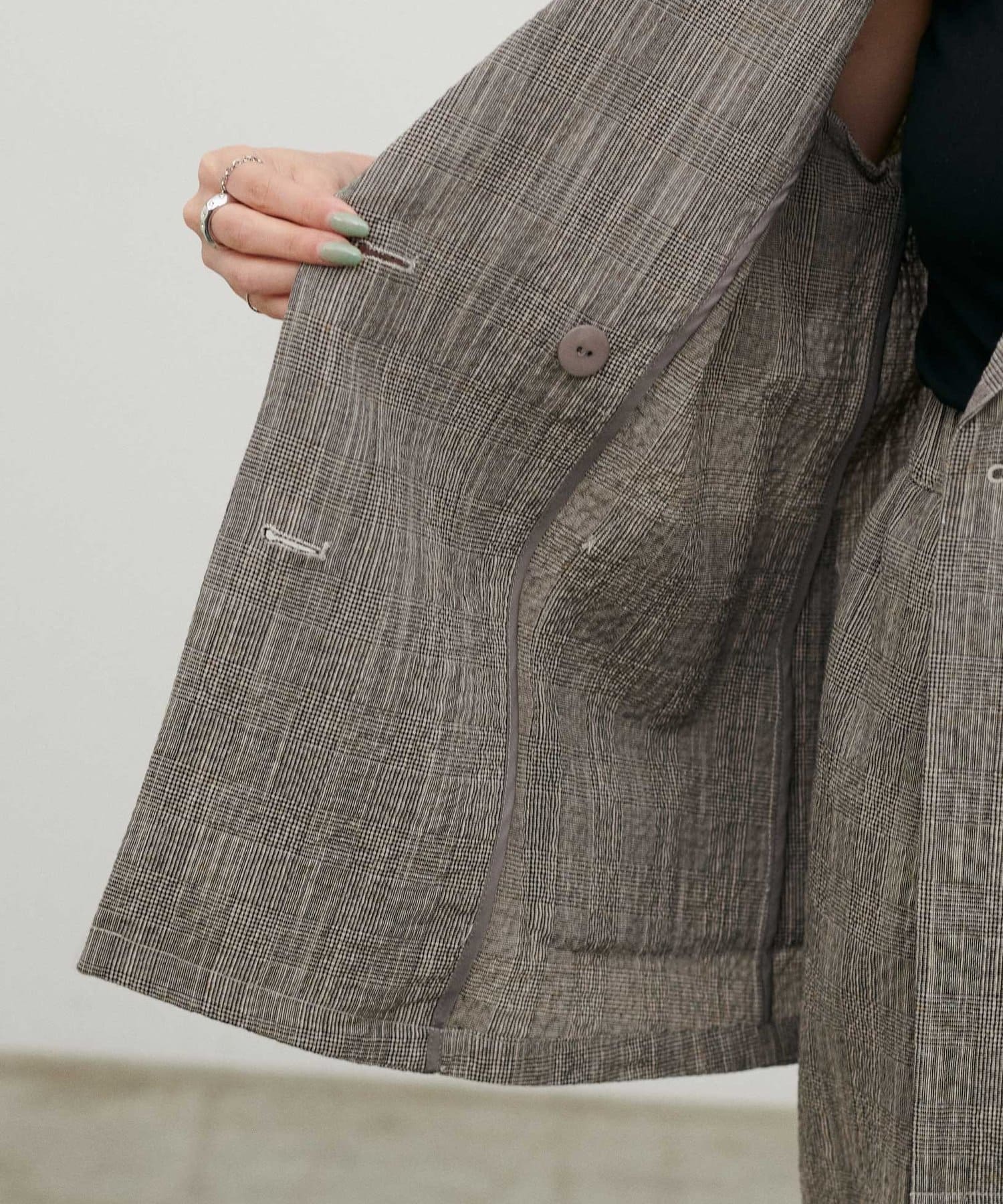 LARUTA(ラルータ) バンビースラブ半袖ジャケット