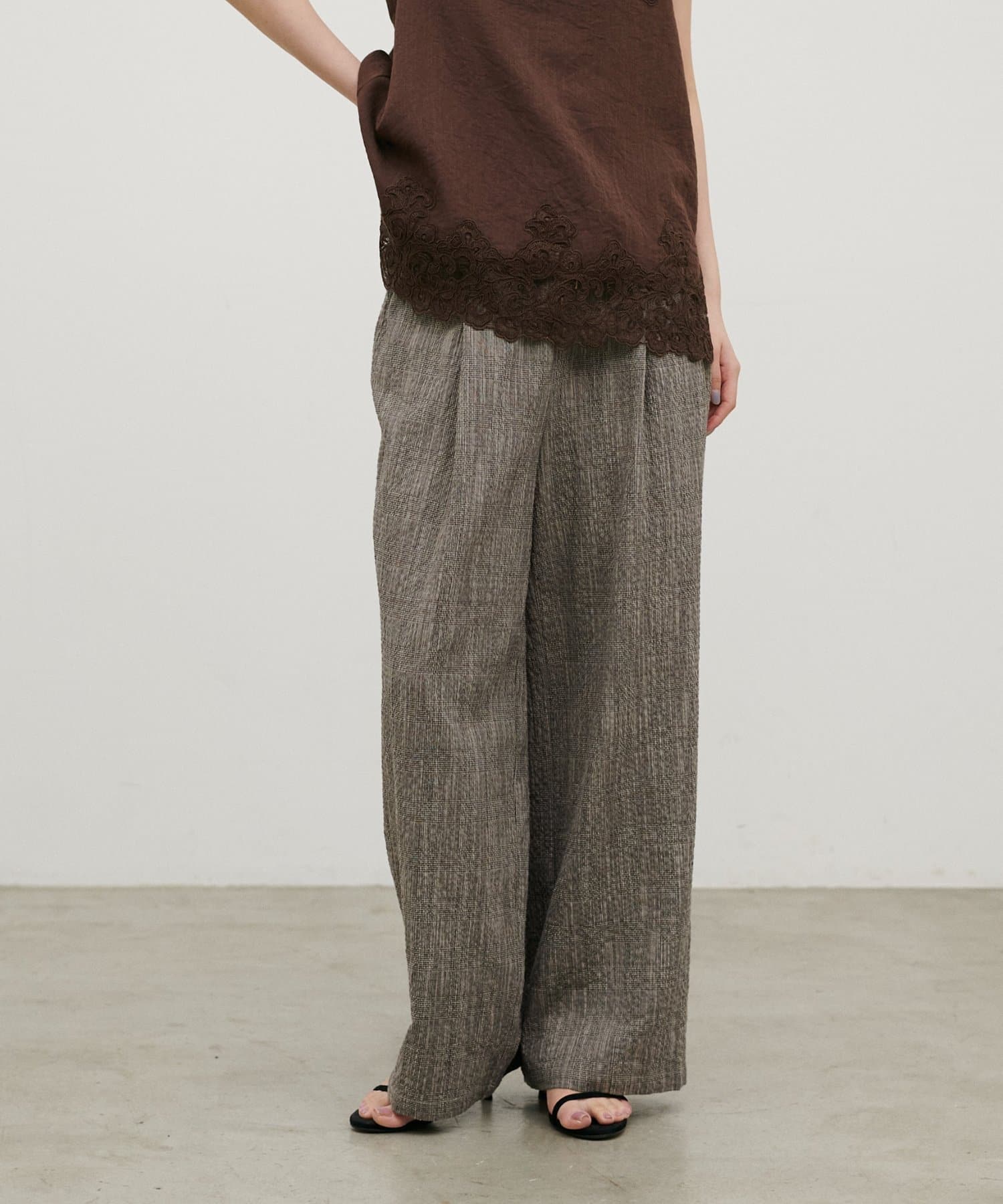 LARUTA(ラルータ) バンビースラブイージーパンツ