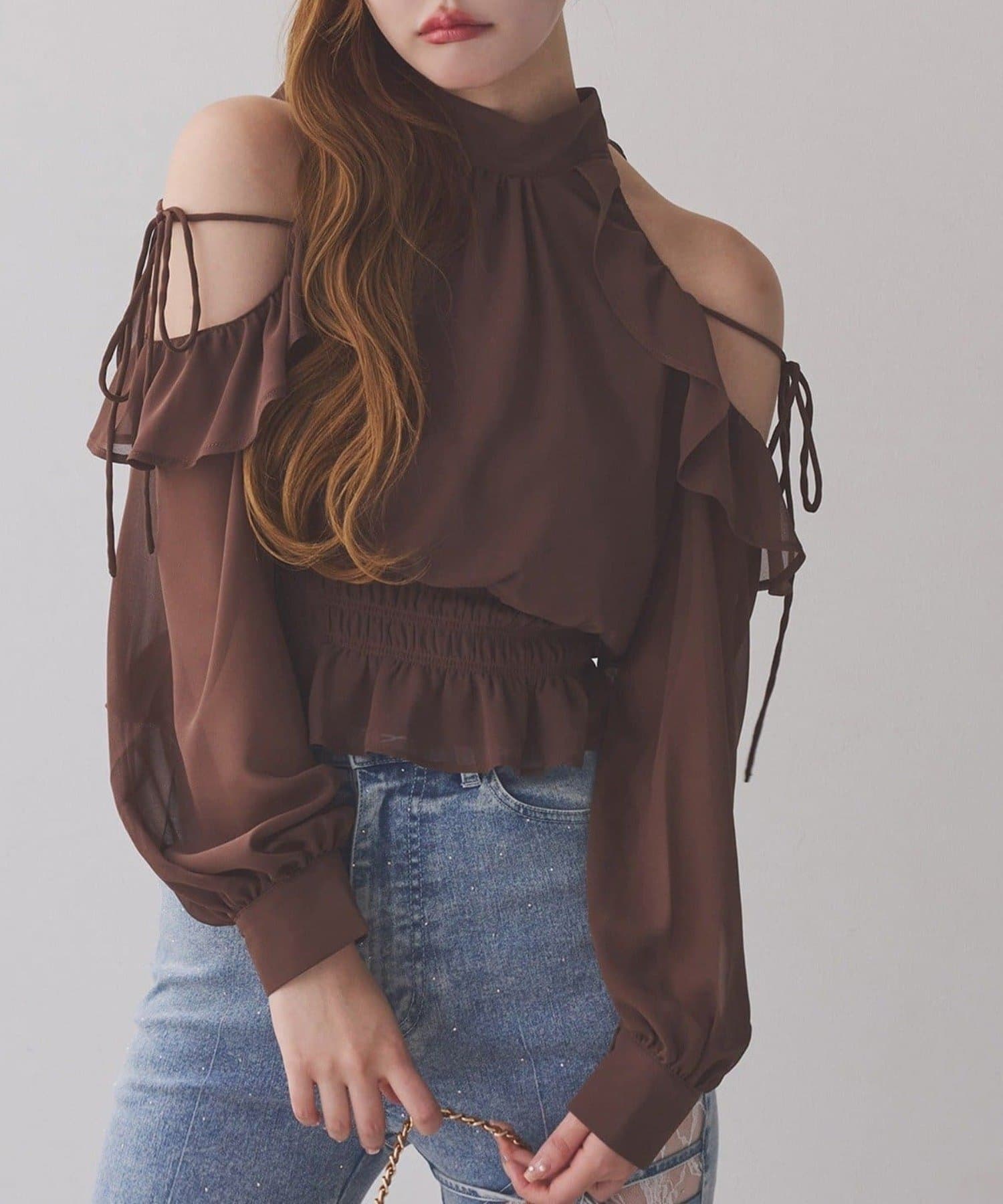 NICE CLAUP / OLIVE des OLIVE OUTLET(ナイスクラップ  / オリーブ デ オリーブ アウトレット) 【one after another】アメスリブラウス