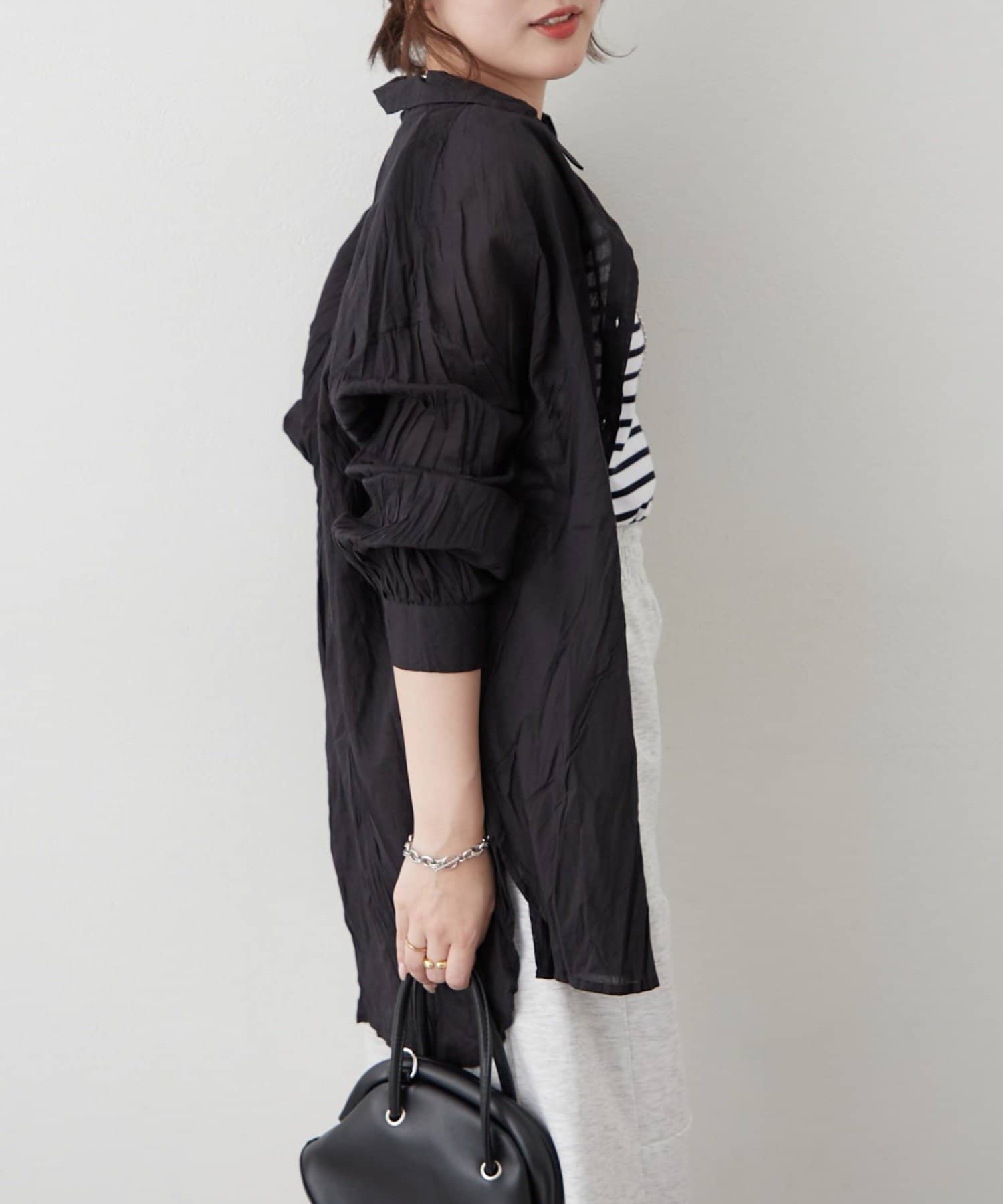 Remind me and forever(リマインドミーアンドフォーエバー) 【India Series/WEB限定】クリンクル加工シャツ