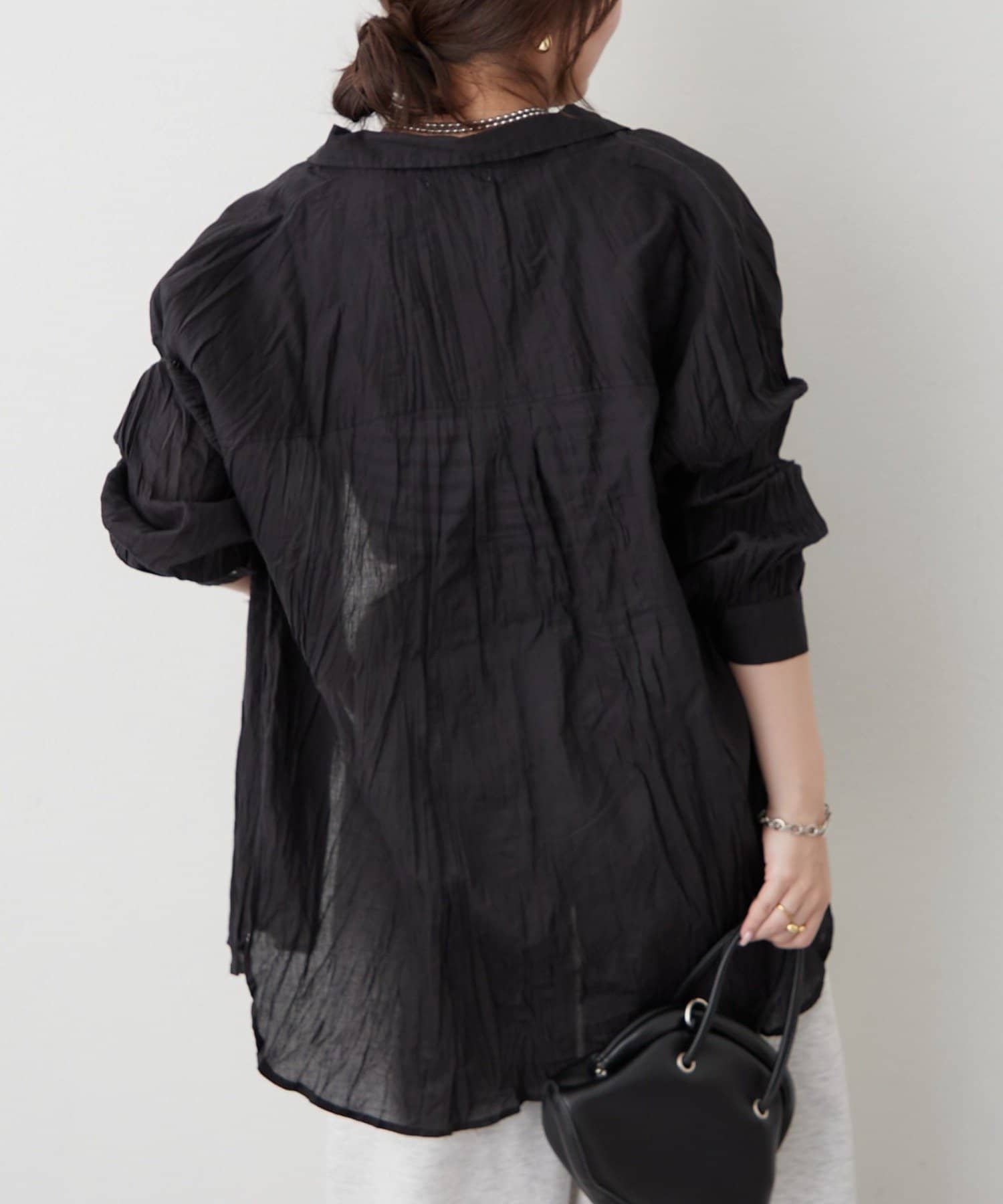 Remind me and forever(リマインドミーアンドフォーエバー) 【India Series/WEB限定】クリンクル加工シャツ