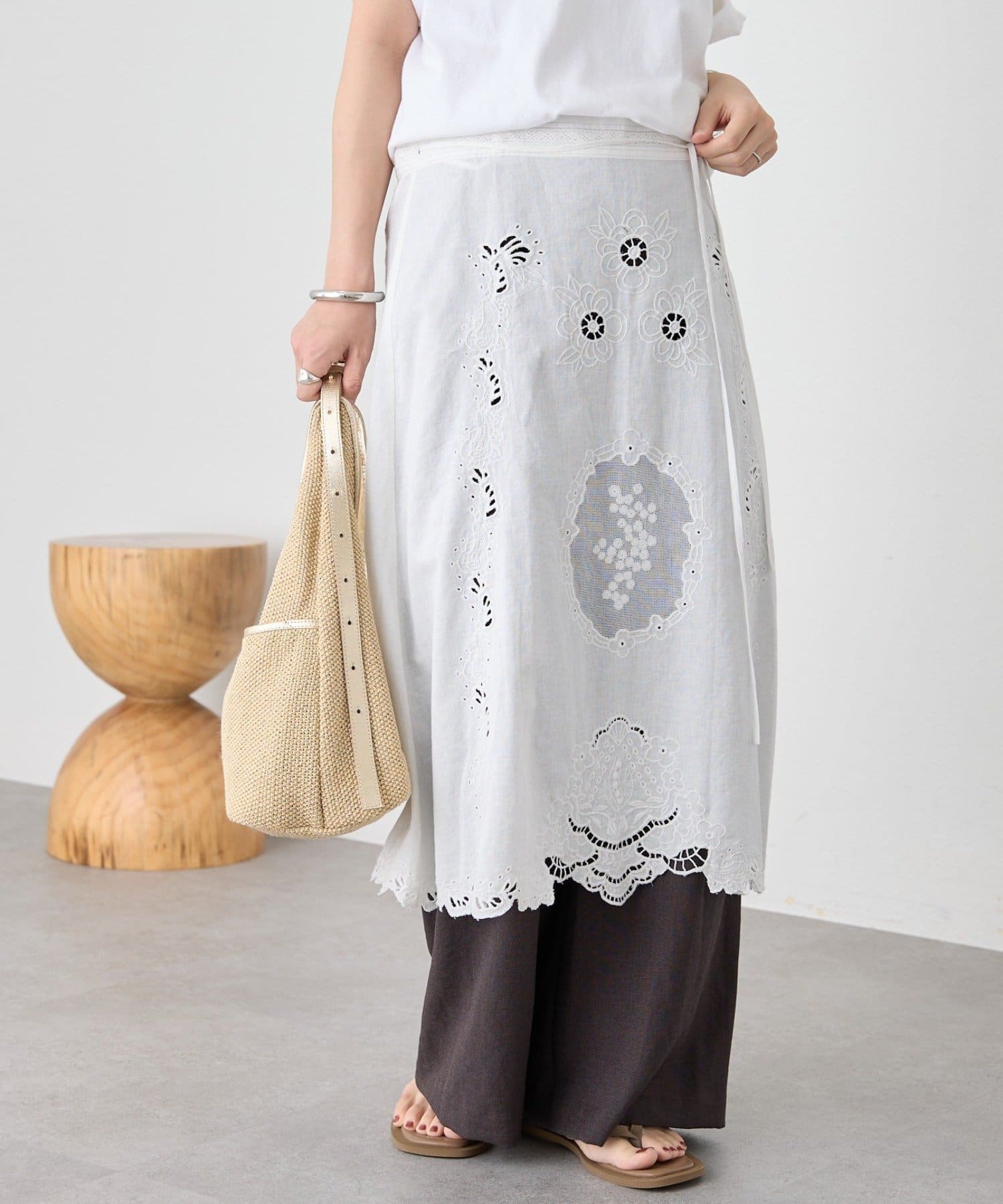 RIVE DROITE(リヴドロワ) 予約【à Nice （ア ・ニース）】2wayエプロンブラウス/6月下旬お届け予定