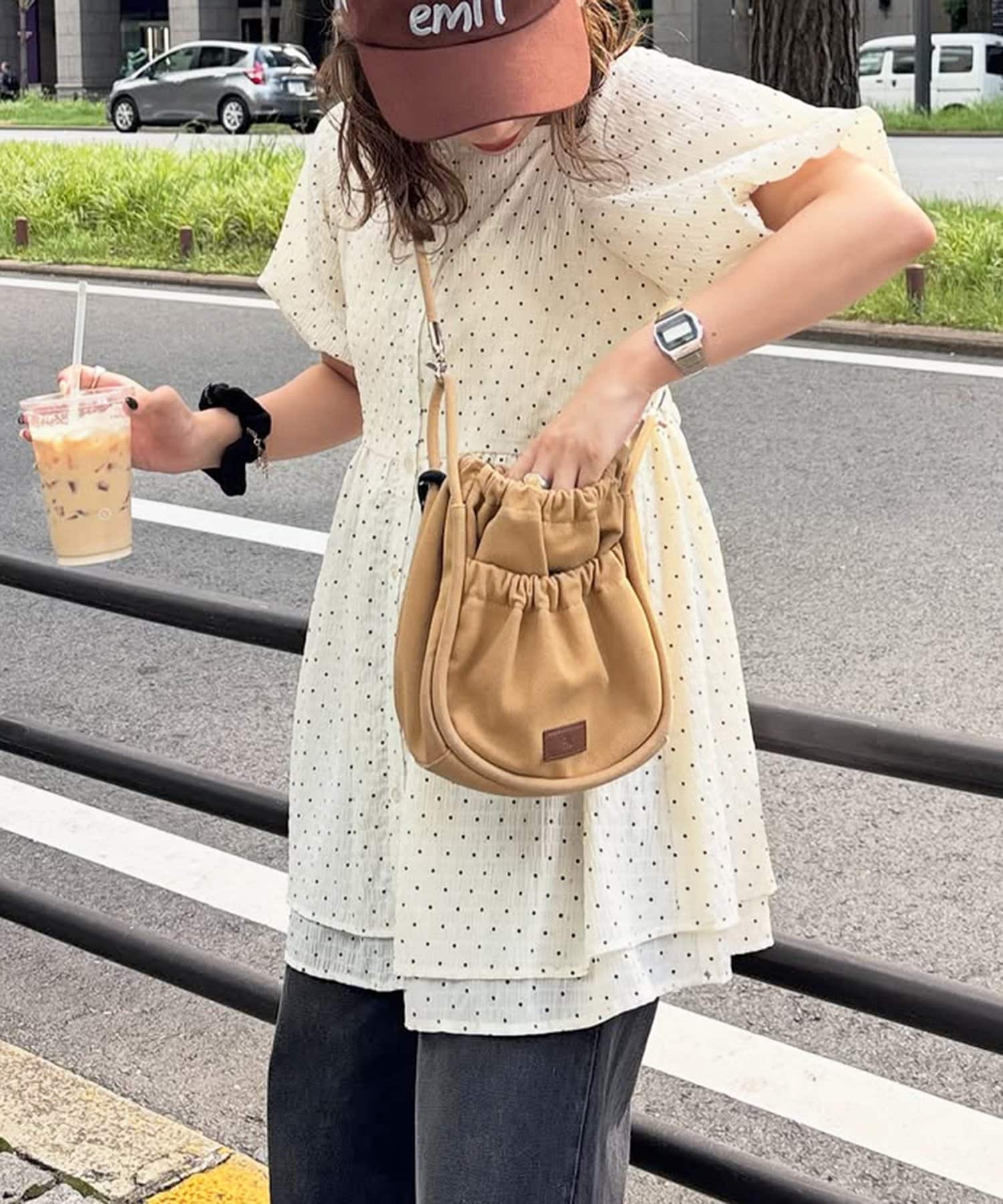 CPCM(シーピーシーエム) バルーンスリーブシャーリングブラウス