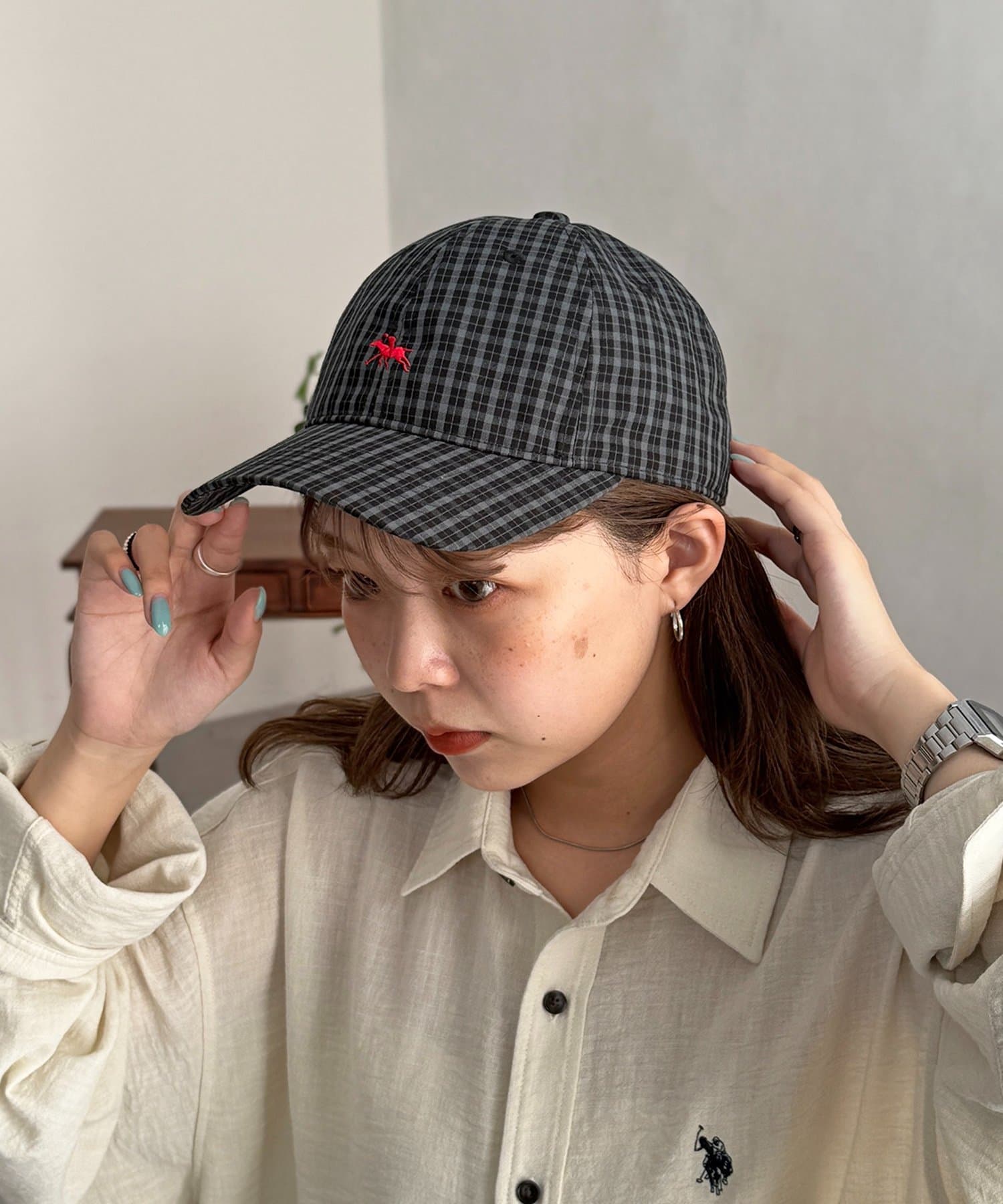CPCM(シーピーシーエム) 【POLO CHAMPS】チェックキャップ