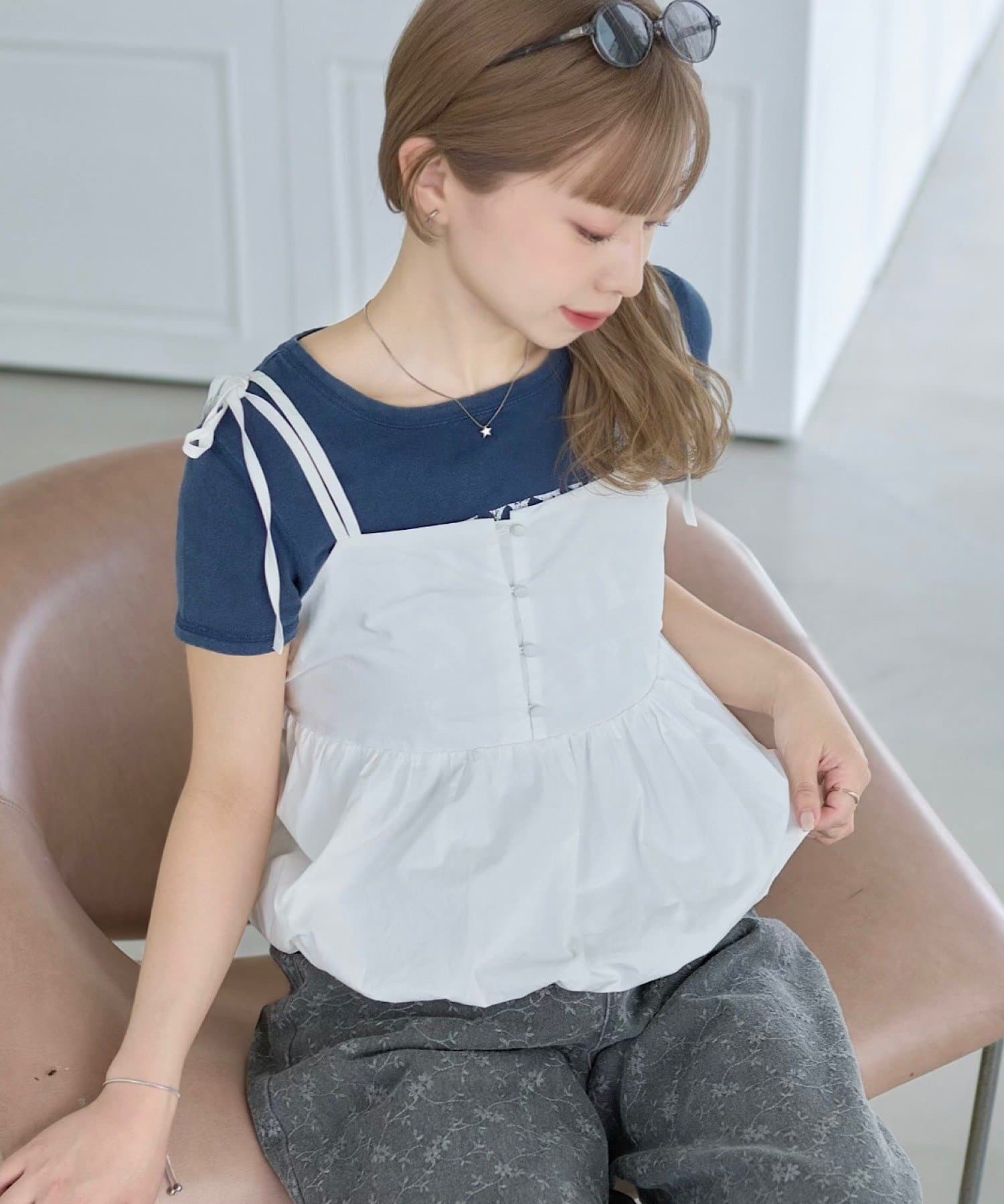 Kastane(カスタネ) 【5.1(金)12:00発売/WEB先行】バルーンキャミビスチェ