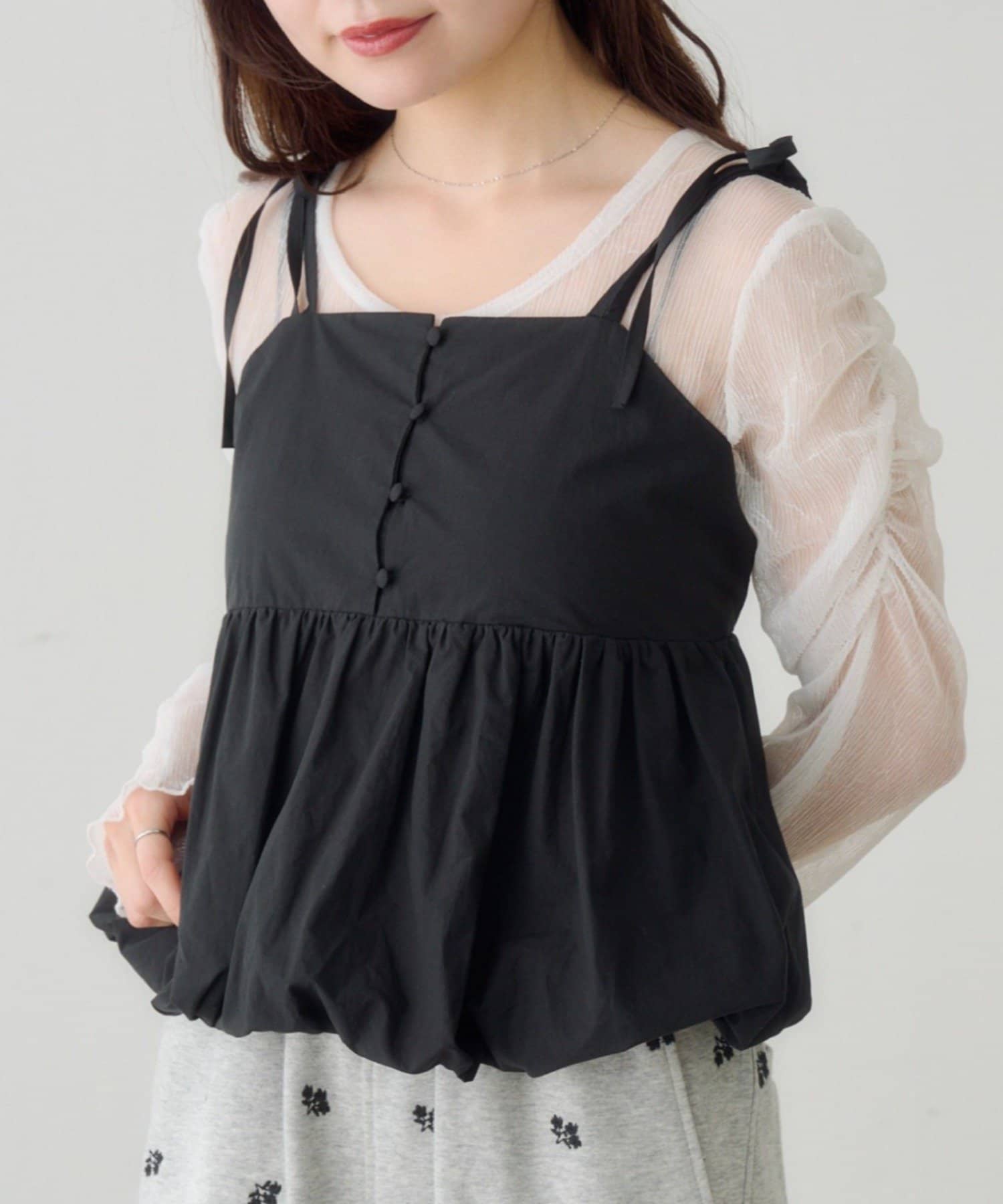 Kastane(カスタネ) 【5.1(金)12:00発売/WEB先行】バルーンキャミビスチェ