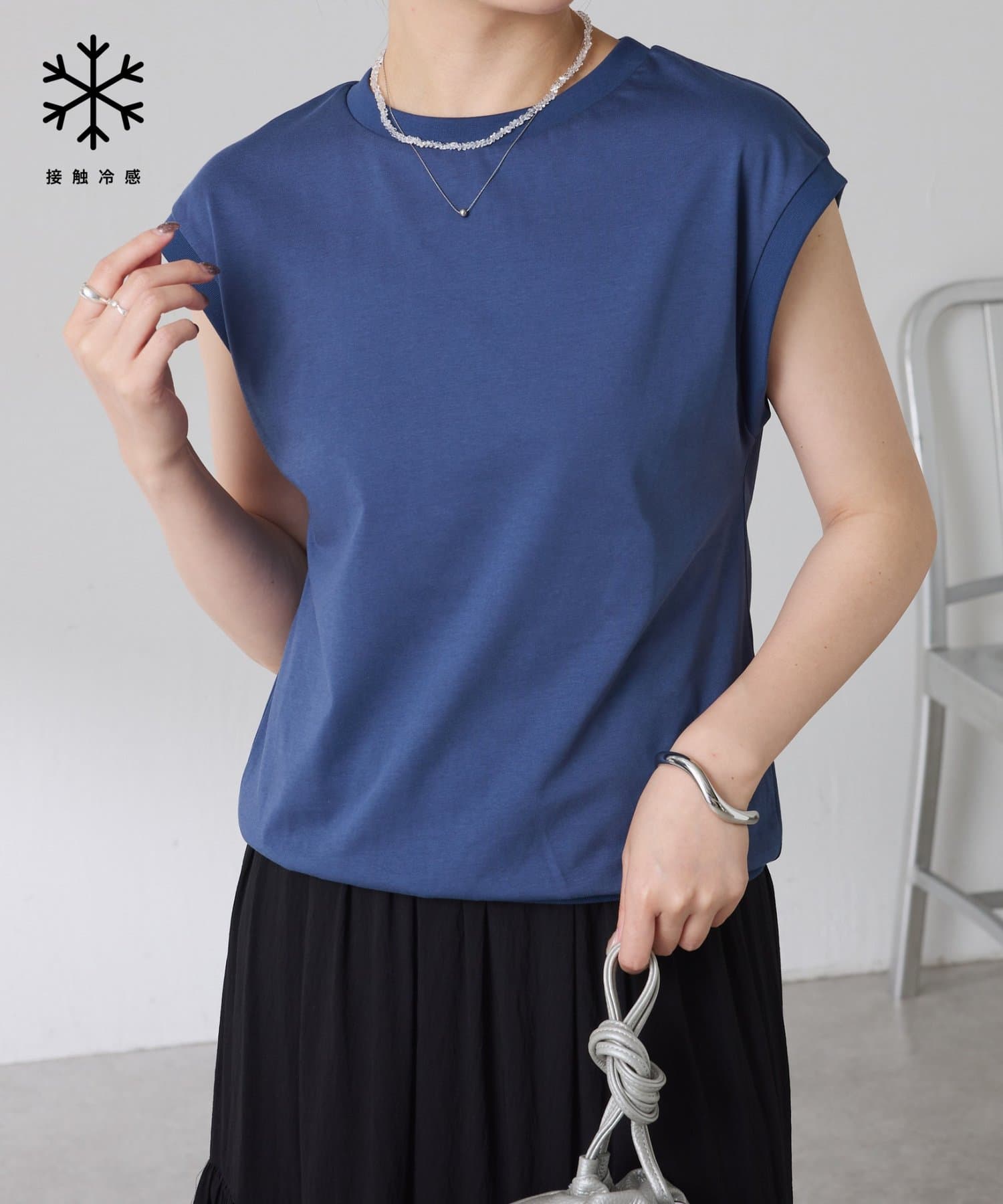 COLLAGE GALLARDAGALANTE(コラージュ ガリャルダガランテ) 【接触冷感】Qanos.クールタッチTシャツ