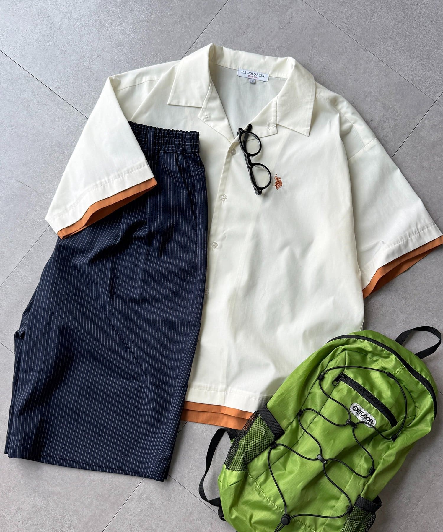 CPCM(シーピーシーエム) 【U.S. POLO ASSN.】フェイクレイヤー半袖シャツ