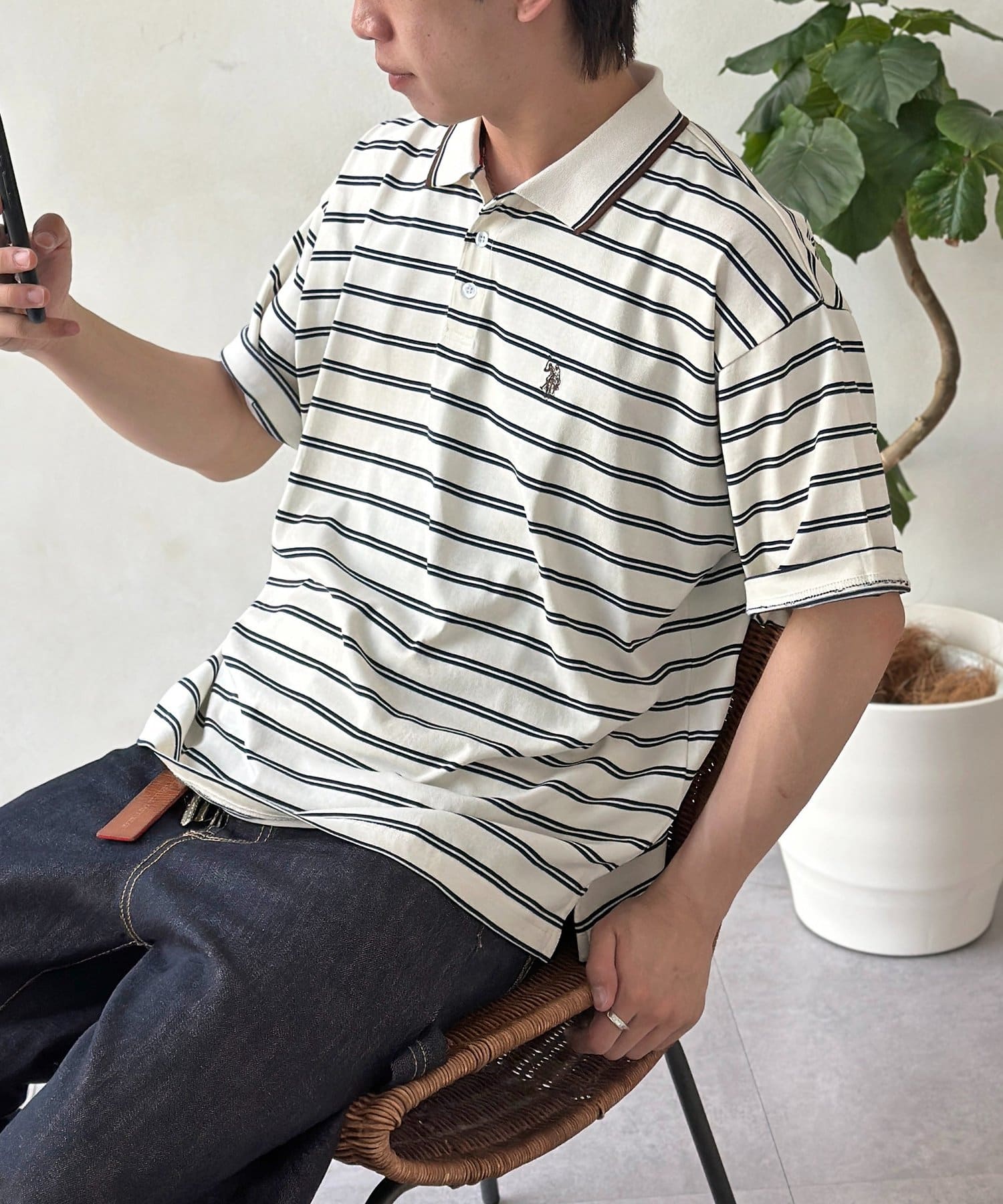 CPCM(シーピーシーエム) 【U.S. POLO ASSN.】ボーダーポロ