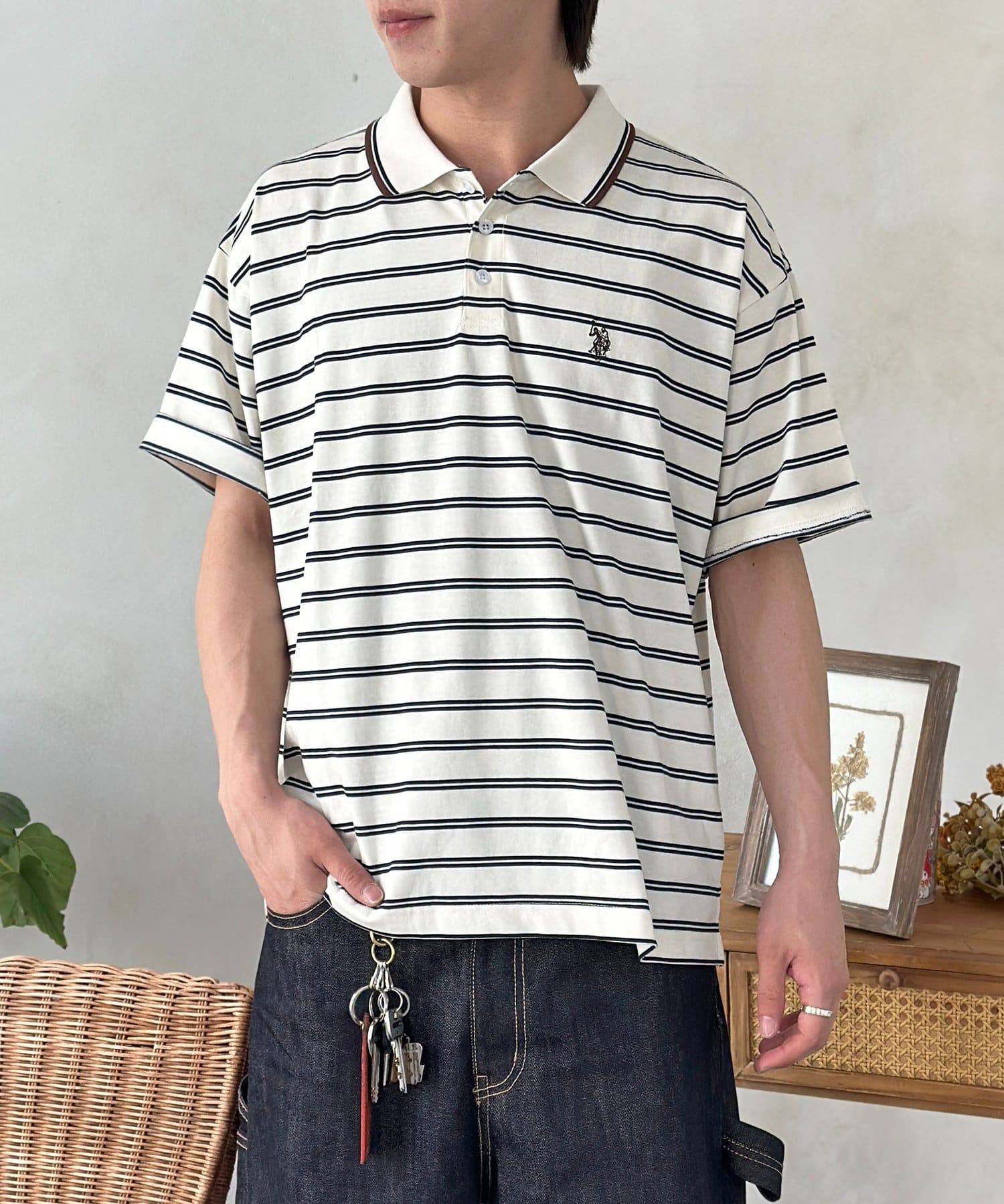 CPCM(シーピーシーエム) 【U.S. POLO ASSN.】ボーダーポロ