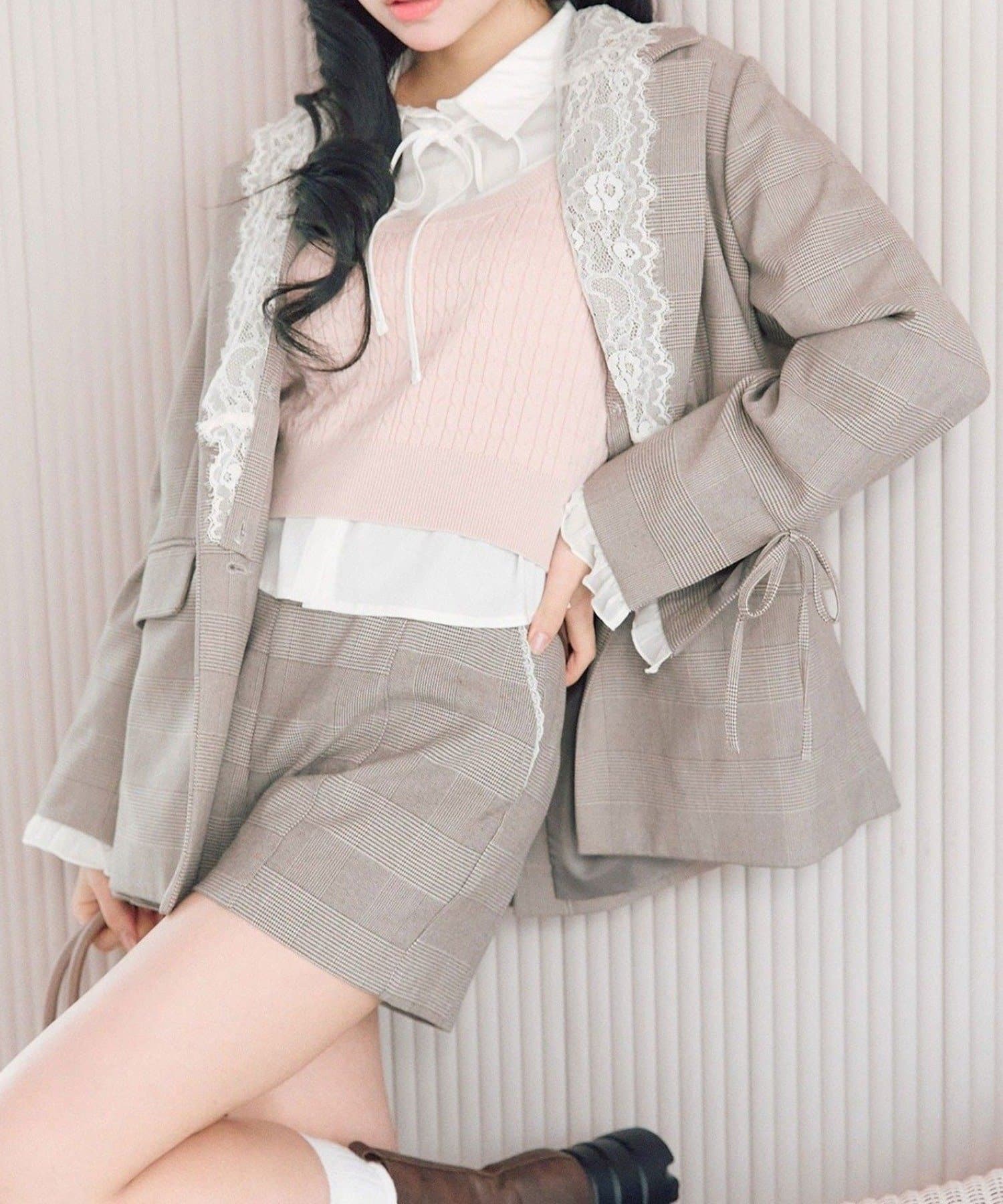 NICE CLAUP / OLIVE des OLIVE OUTLET(ナイスクラップ  / オリーブ デ オリーブ アウトレット) 【OLIVE des OLIVE】ベルト付きショートパンツ