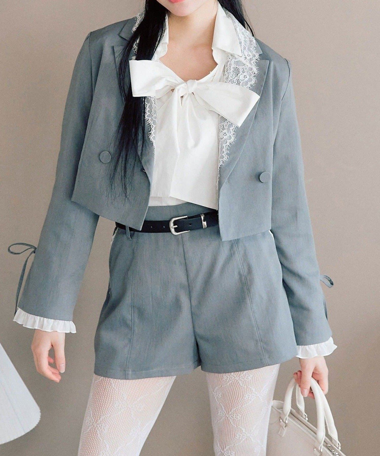 NICE CLAUP / OLIVE des OLIVE OUTLET(ナイスクラップ  / オリーブ デ オリーブ アウトレット) 【OLIVE des OLIVE】ベルト付きショートパンツ