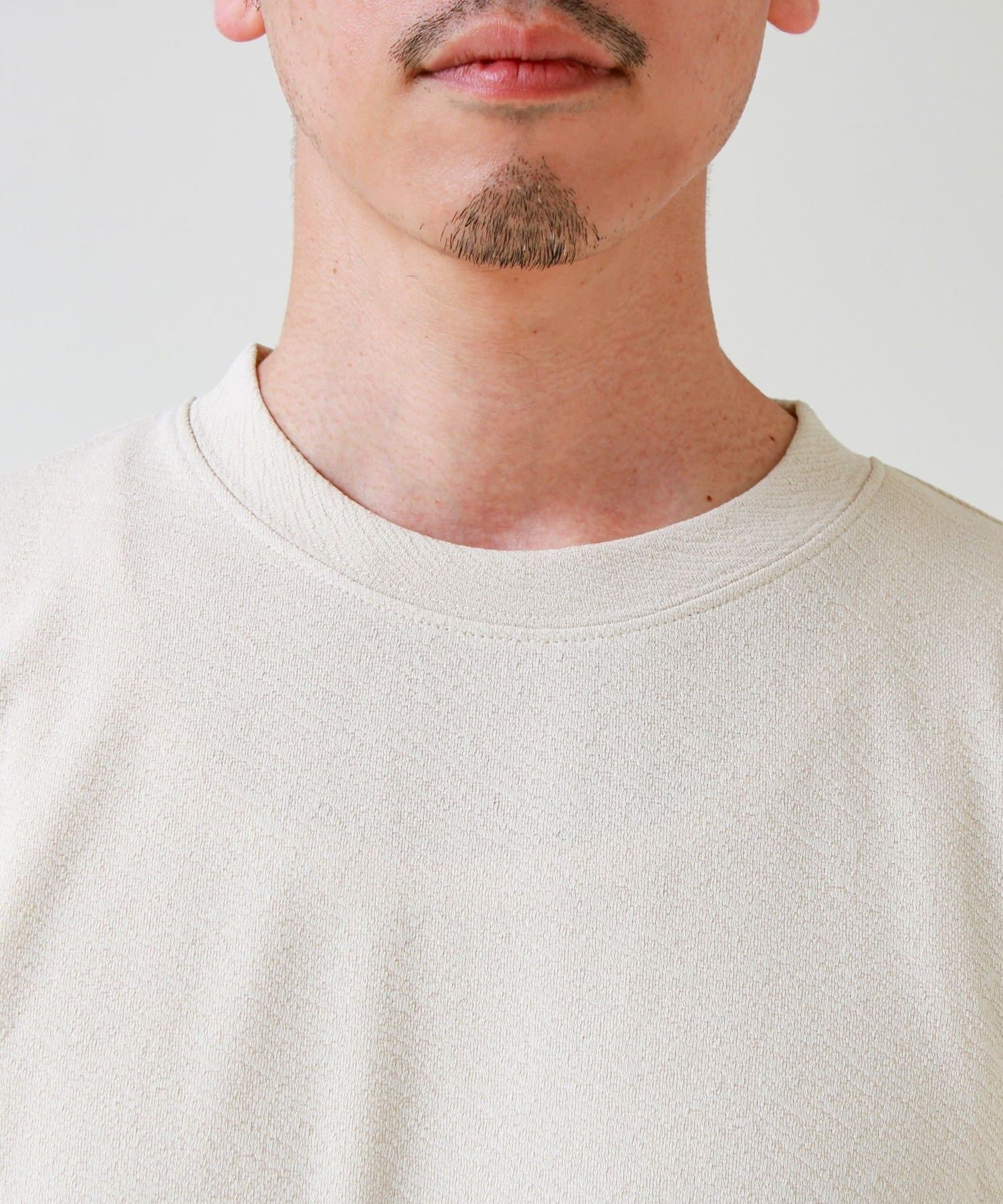 FREDY & GLOSTER(フレディ アンド グロスター) 【無地見えで差がつく】斜めフクレジャガードTシャツ