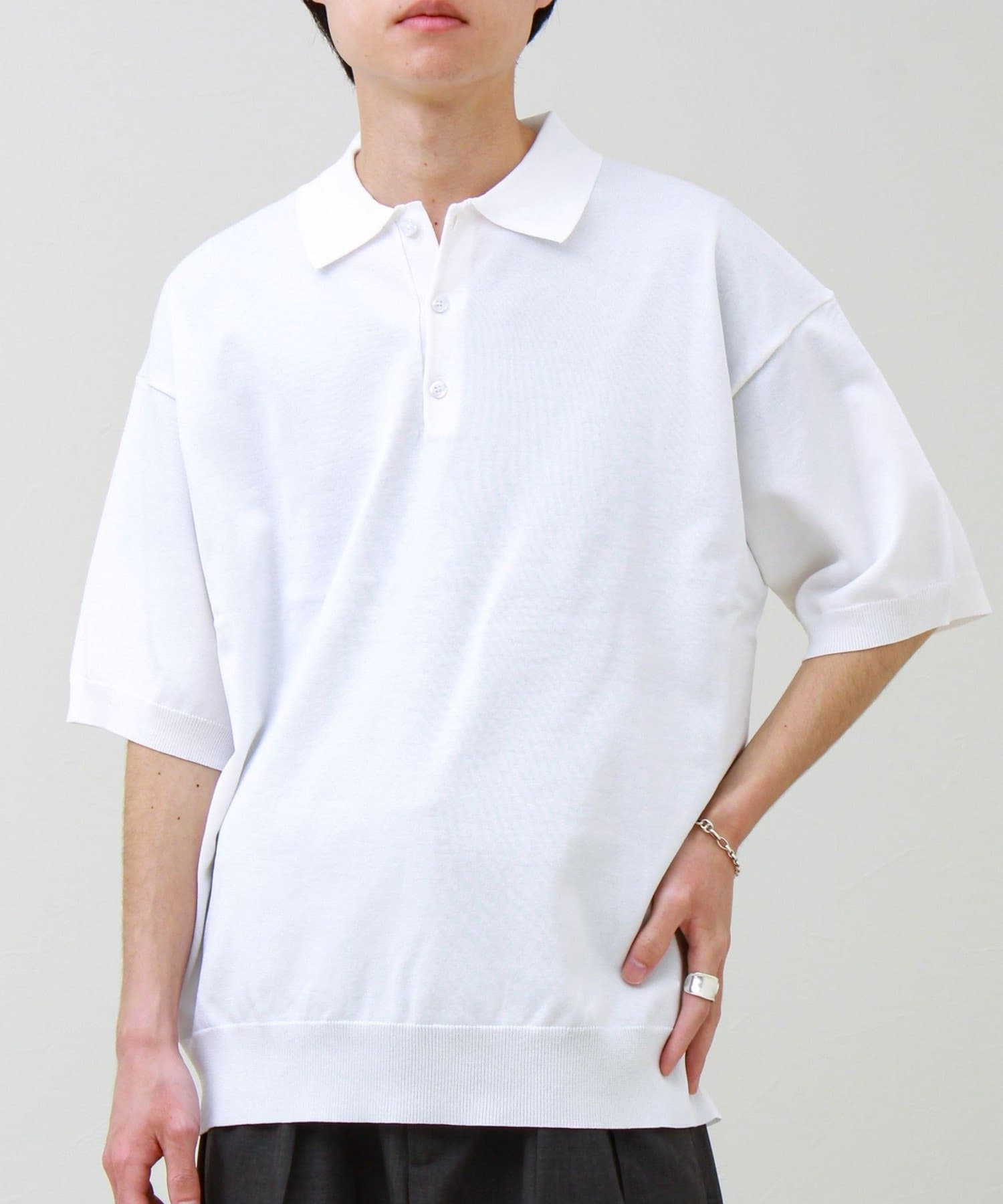 FREDY & GLOSTER(フレディ アンド グロスター) 【ラクなのに上品】コットンタッチリラックスポロ