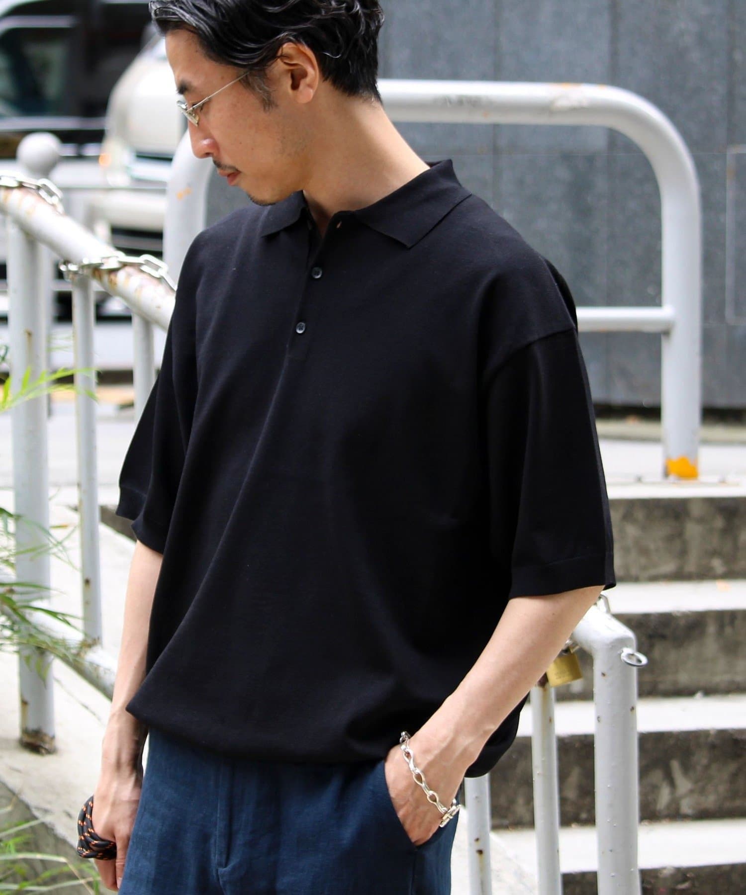 FREDY & GLOSTER(フレディ アンド グロスター) 【ラクなのに上品】コットンタッチリラックスポロ