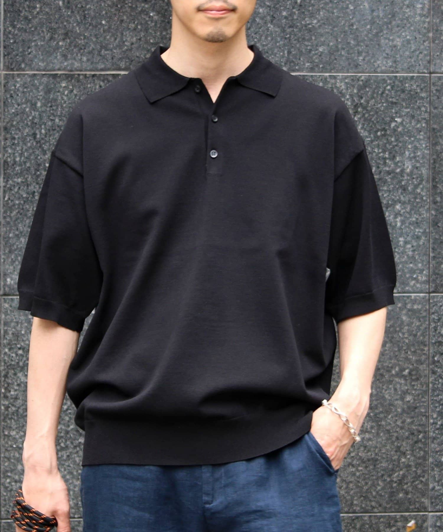 FREDY & GLOSTER(フレディ アンド グロスター) 【ラクなのに上品】コットンタッチリラックスポロ