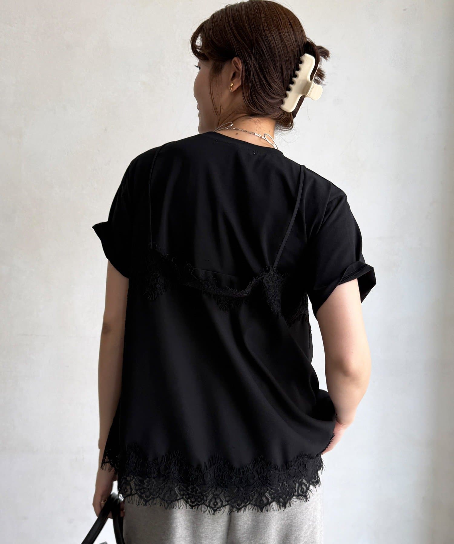 DOUDOU(ドゥドゥ) 【WEB限定】キャミドッキングTEE