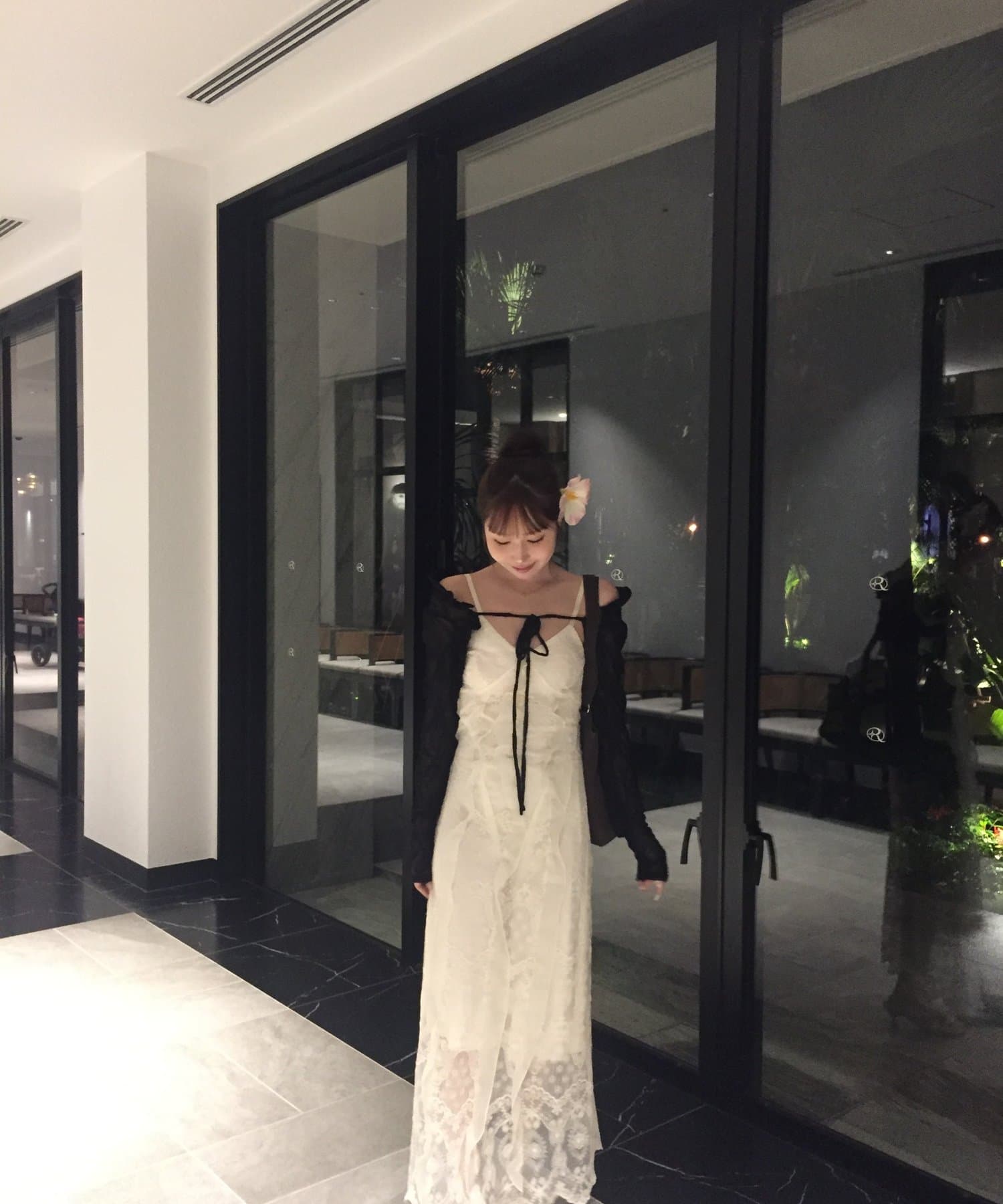 Chico(チコ) 【ウカコラボ企画/水着】ローズモチーフワンピース＋ボレロセット