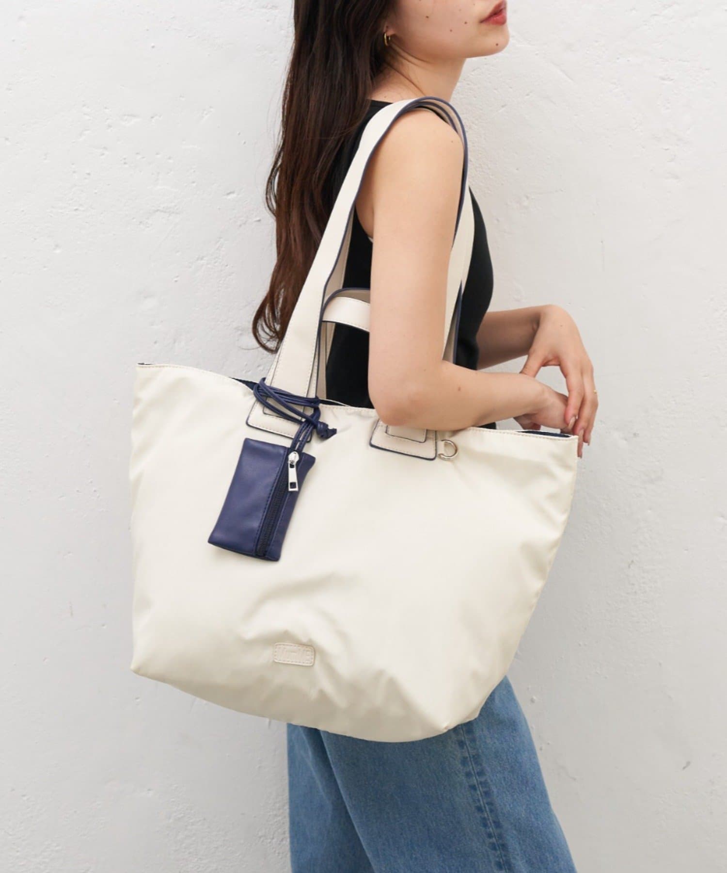 CIAOPANIC TYPY(チャオパニックティピー) :【MumME】キャリーオン/マザーズバッグ2WAY撥水ナイロン配色トートBAG
