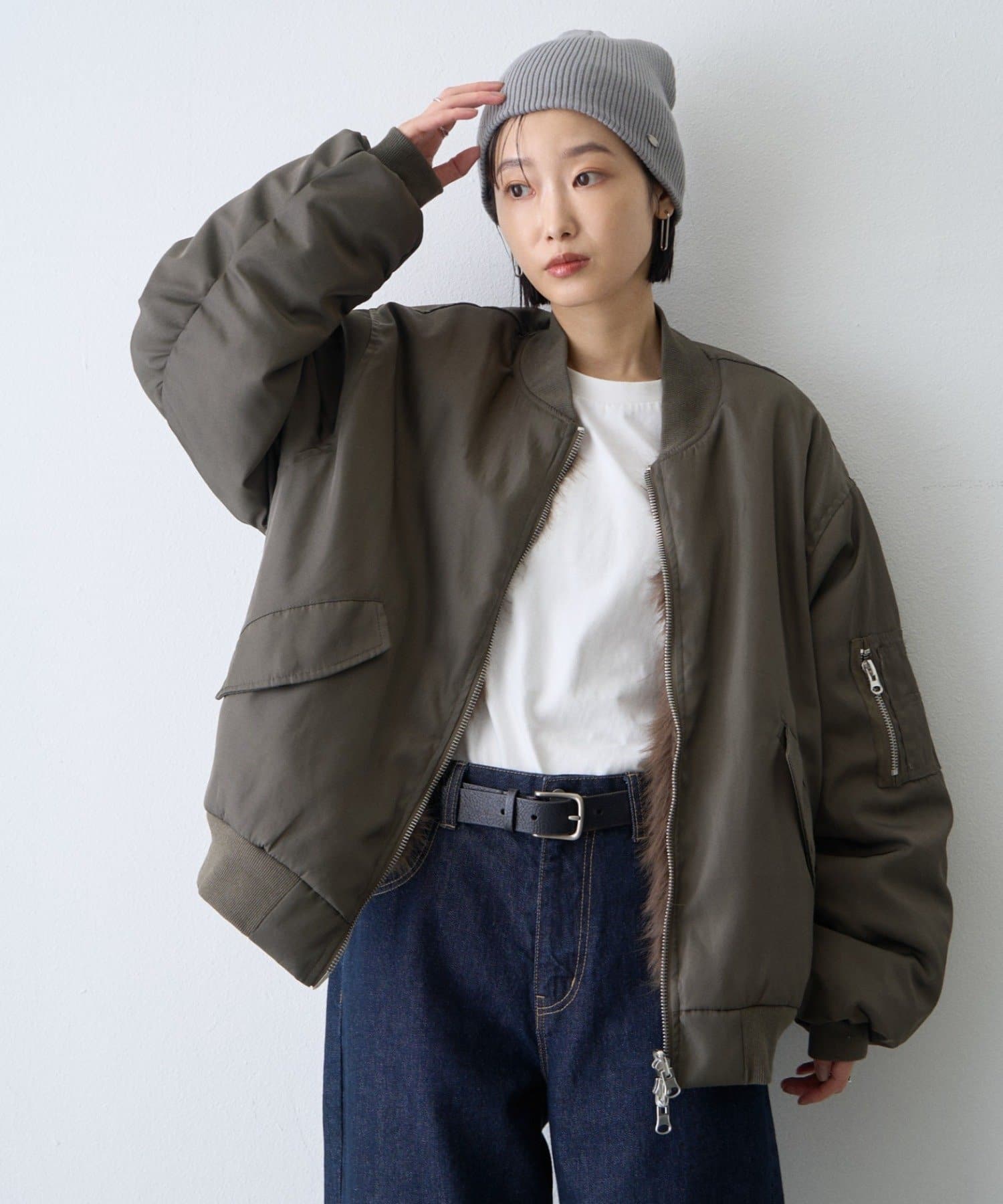 CIAOPANIC TYPY(チャオパニックティピー) 【WEB限定】2WAYリバーシブルファーMA-1
