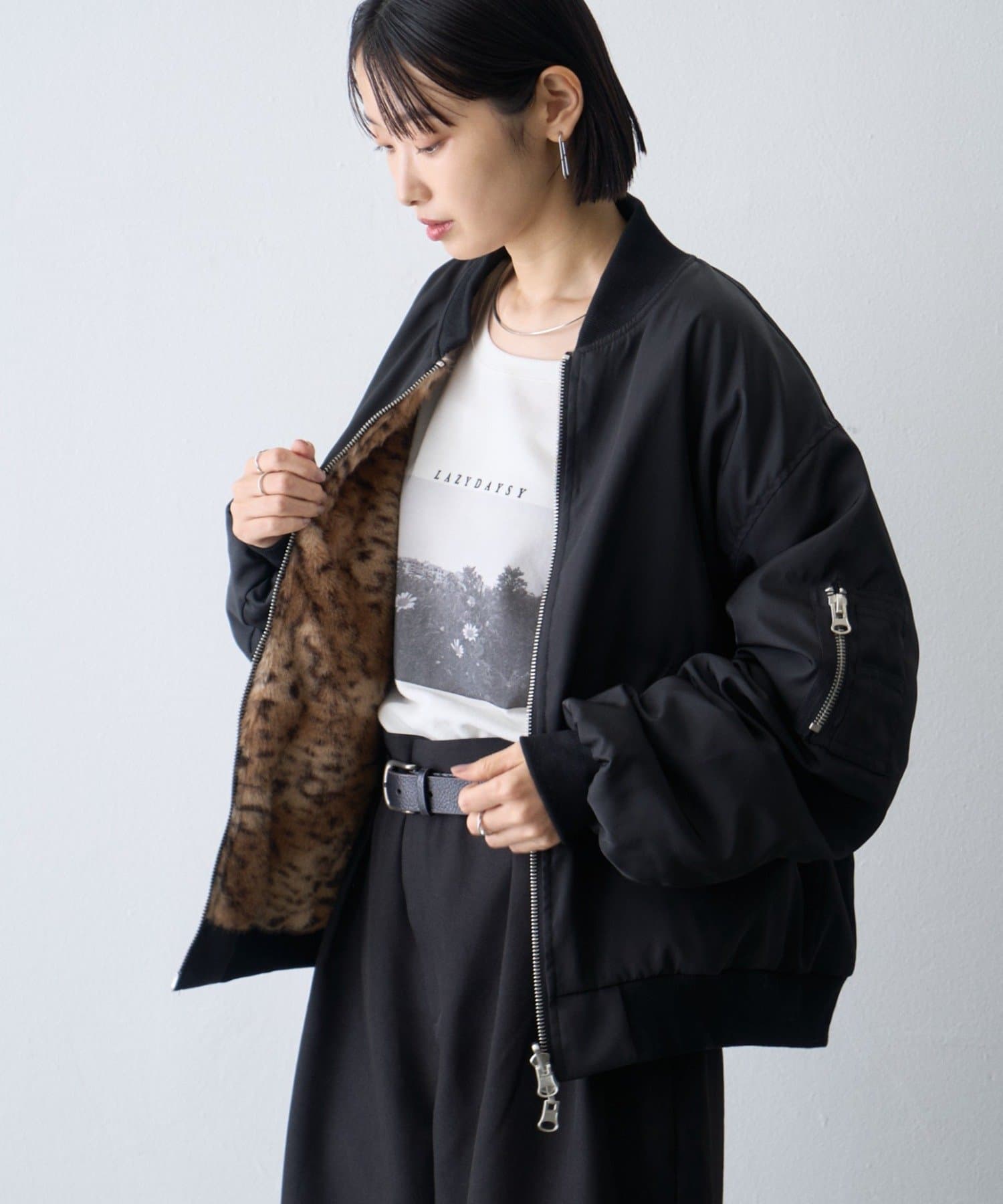 CIAOPANIC TYPY(チャオパニックティピー) 【WEB限定】2WAYリバーシブルファーMA-1