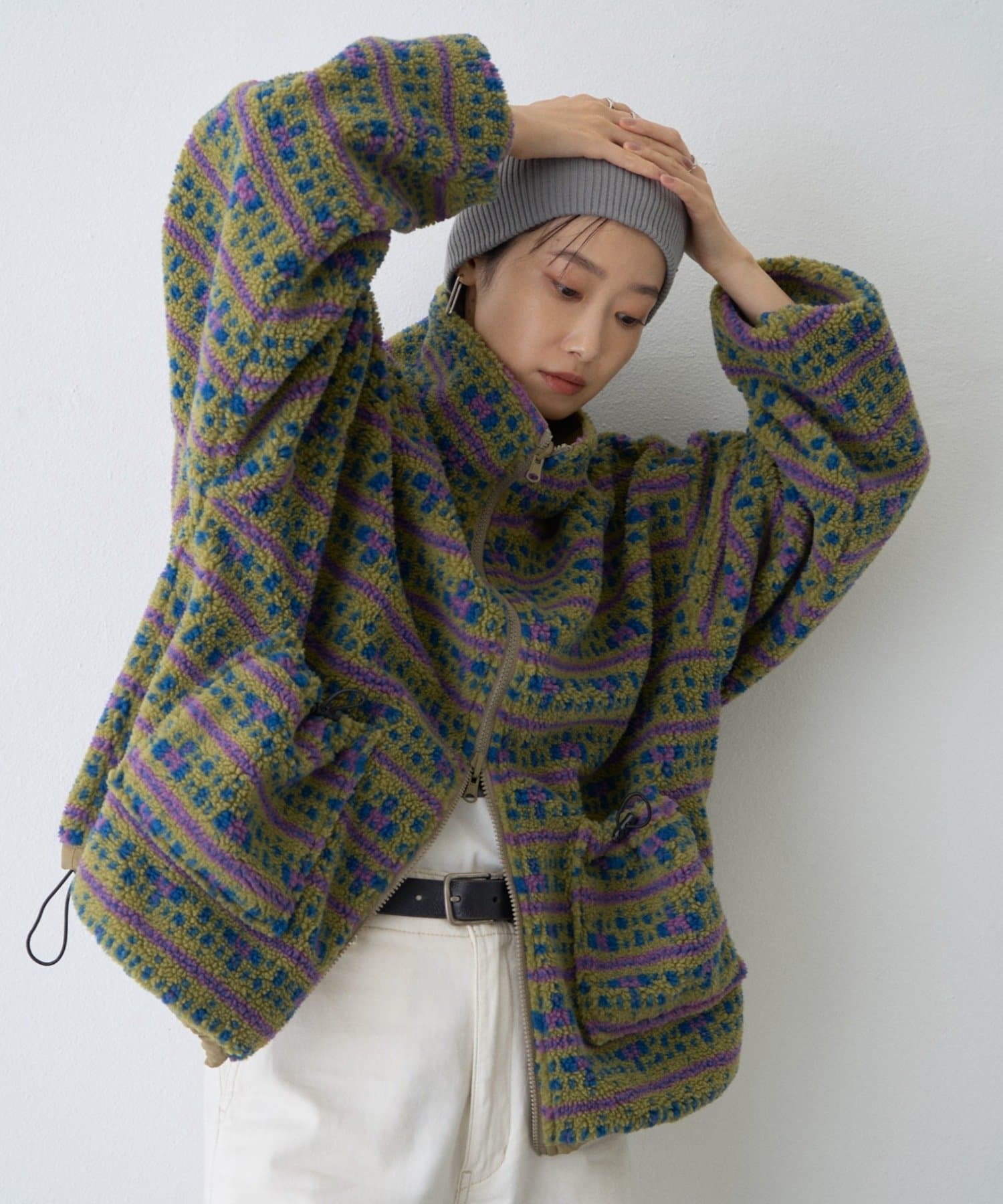 CIAOPANIC TYPY(チャオパニックティピー) 【WEB限定】2WAYリバーシブル撥水ナイロンボアブルゾン