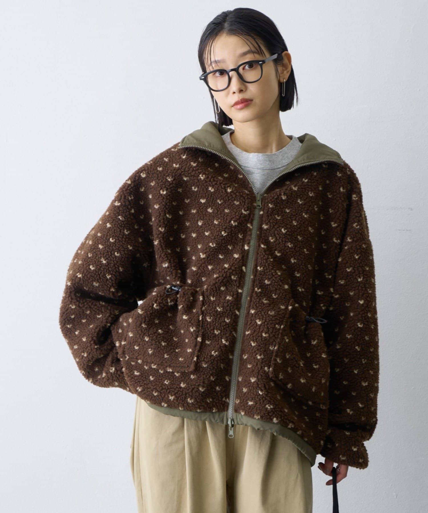 CIAOPANIC TYPY(チャオパニックティピー) 【WEB限定】2WAYリバーシブル撥水ナイロンボアブルゾン
