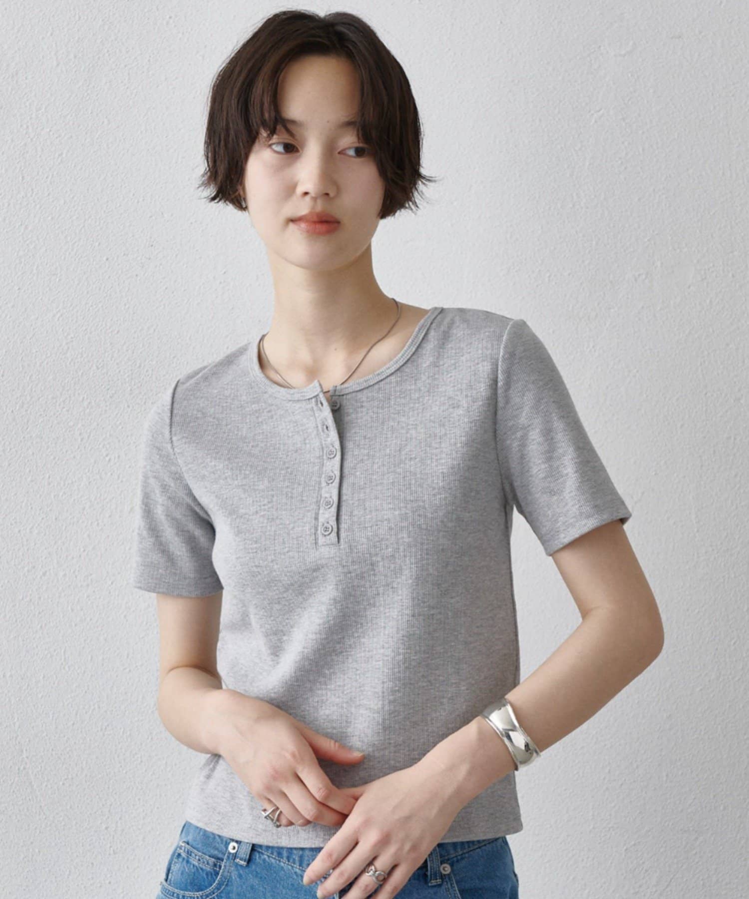 COLONY 2139(コロニー トゥーワンスリーナイン) 【WEB限定/リバイバル】ヘンリーネックテレコハーフスリーブTシャツ