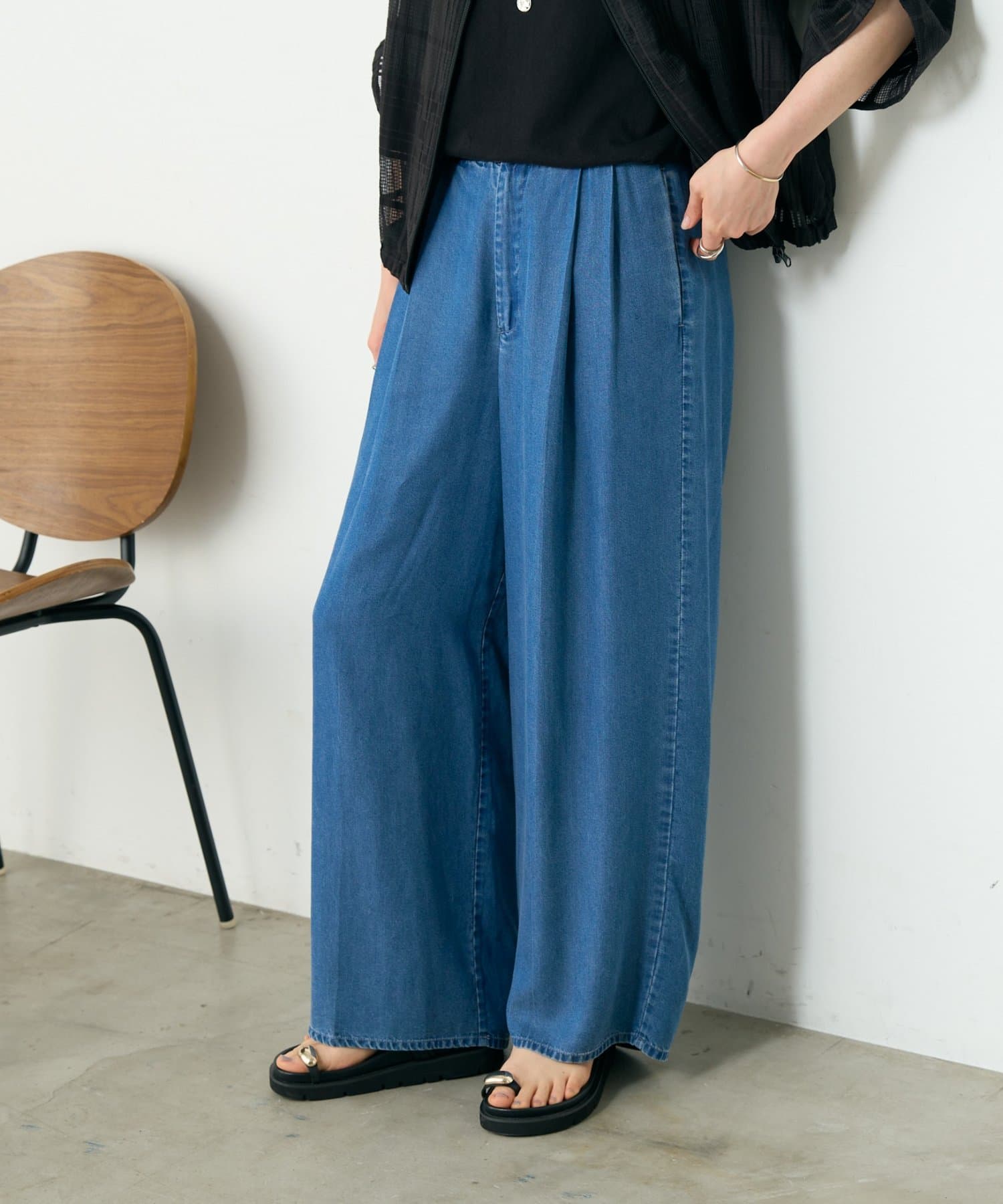 BEARDSLEY(ビアズリー) トロミデニムパンツ