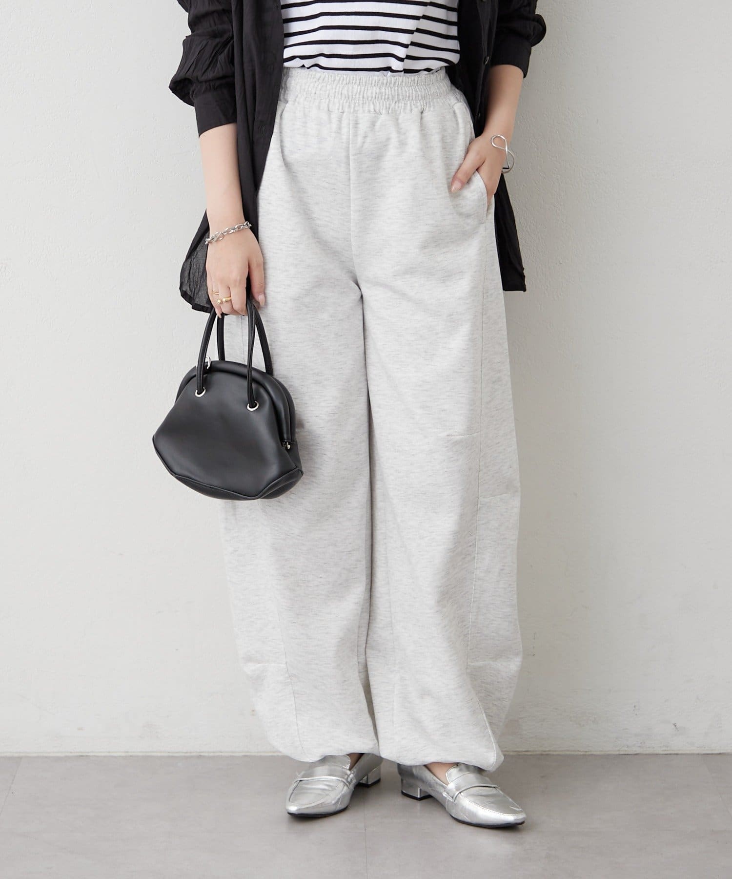 Remind me and forever(リマインドミーアンドフォーエバー) 【美シルエット】ライトポンチカーブパンツ