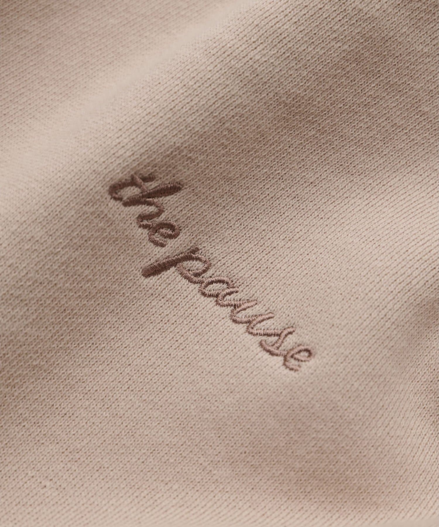 Whim Gazette(ウィム ガゼット) 【THE PAUSE】刺繍ショートスウェット