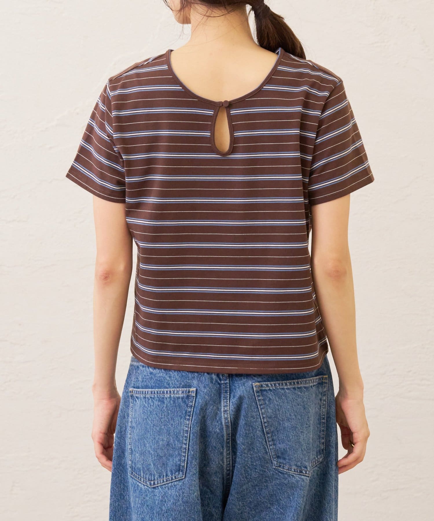 Omekashi(オメカシ) マルチボーダーTシャツ