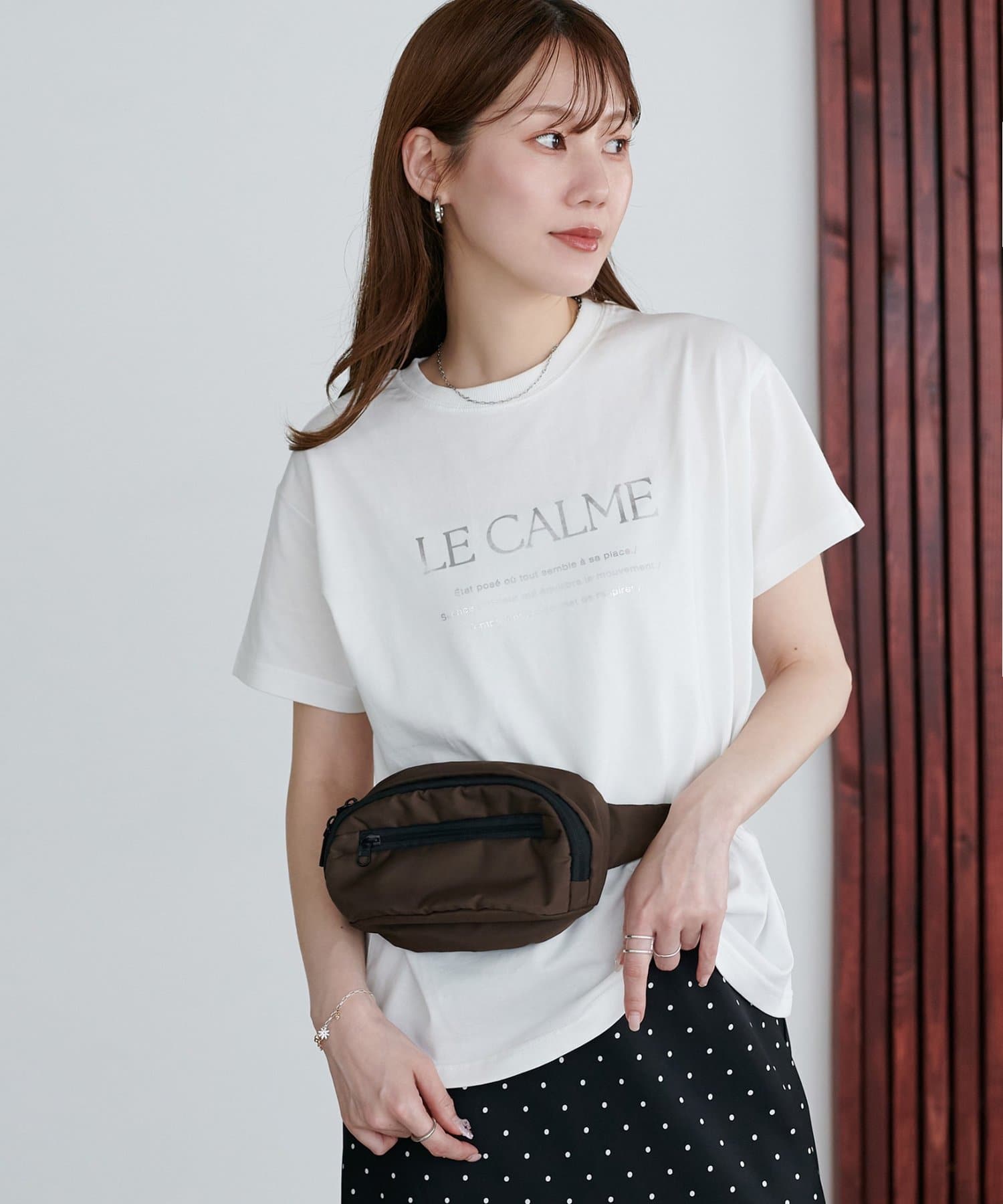 DISCOAT(ディスコート) アソートロゴ箔プリントTシャツ