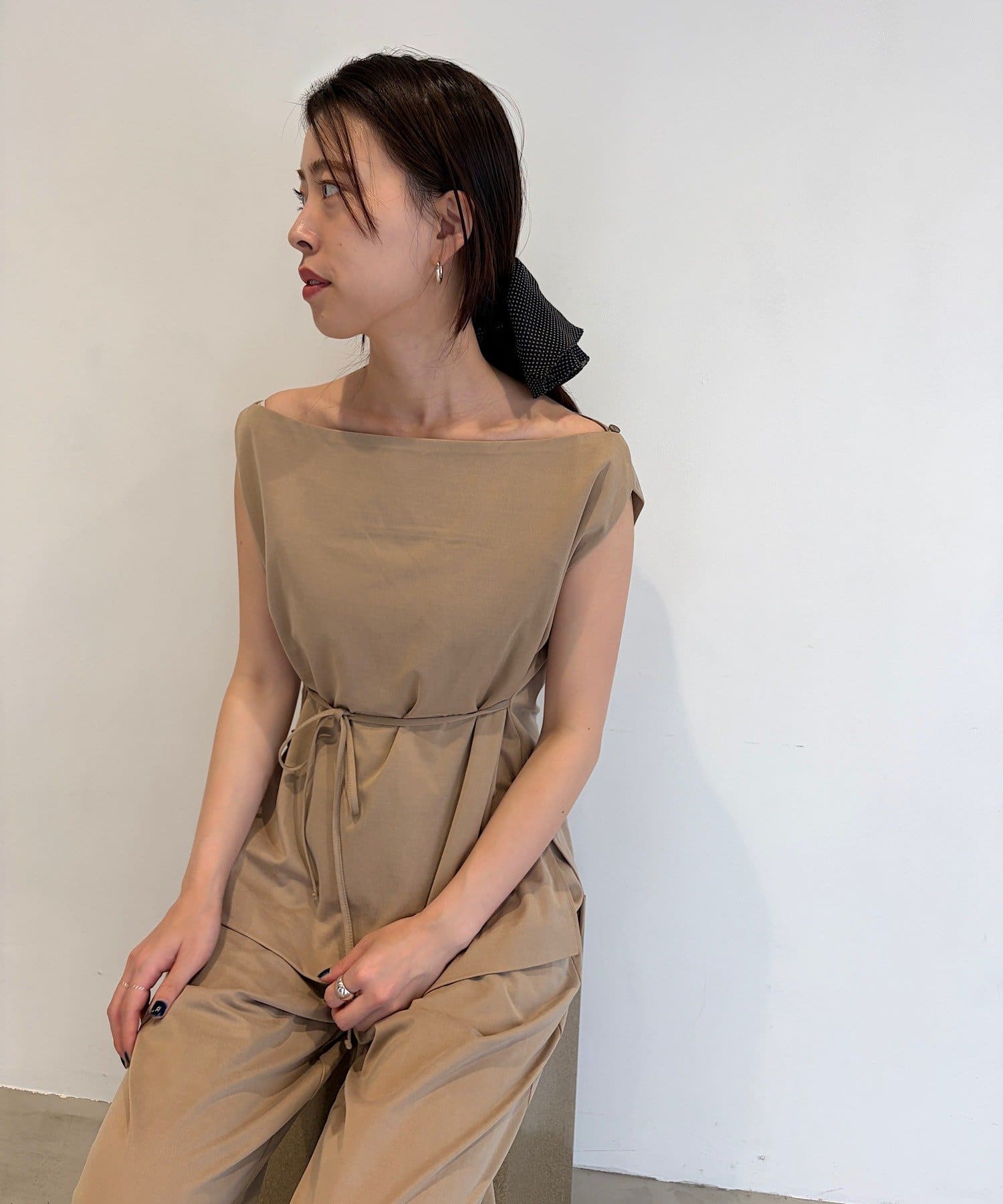 SHENERY(シーナリー) 【Her Edit】キュプラジャージートップス