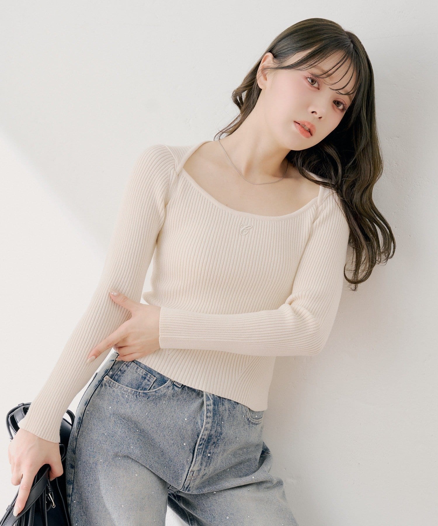 OUTLET(アウトレット) 【Chico】ボレロ風コンパクトニット