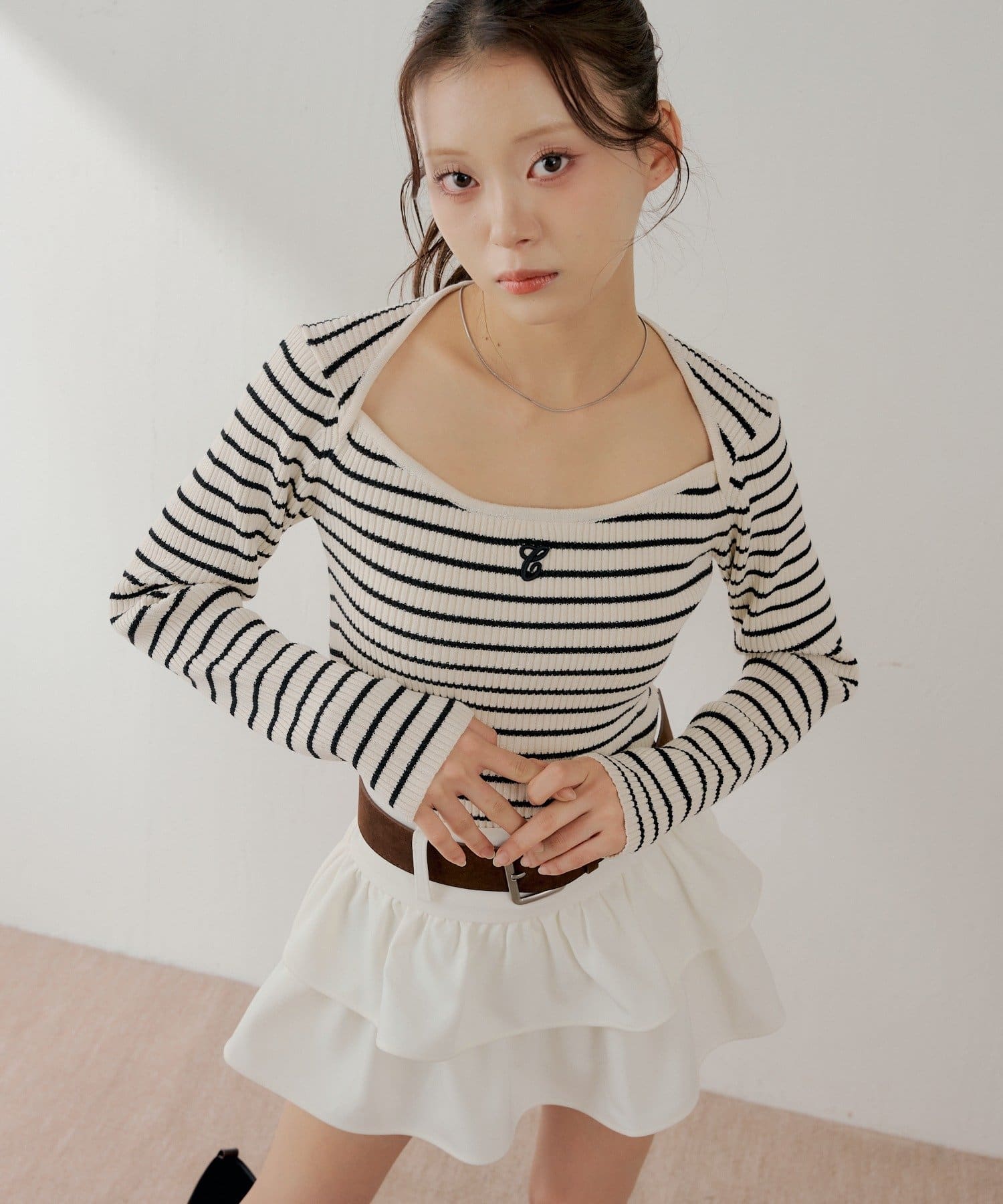 OUTLET(アウトレット) 【Chico】ボレロ風コンパクトニット