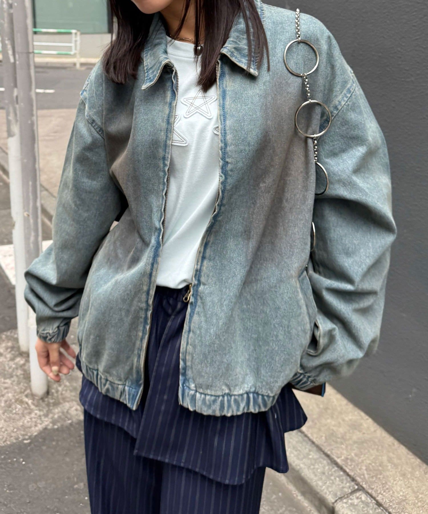 OUTLET(アウトレット) 【Ciaopanic】フェードデニムスウィングトップ