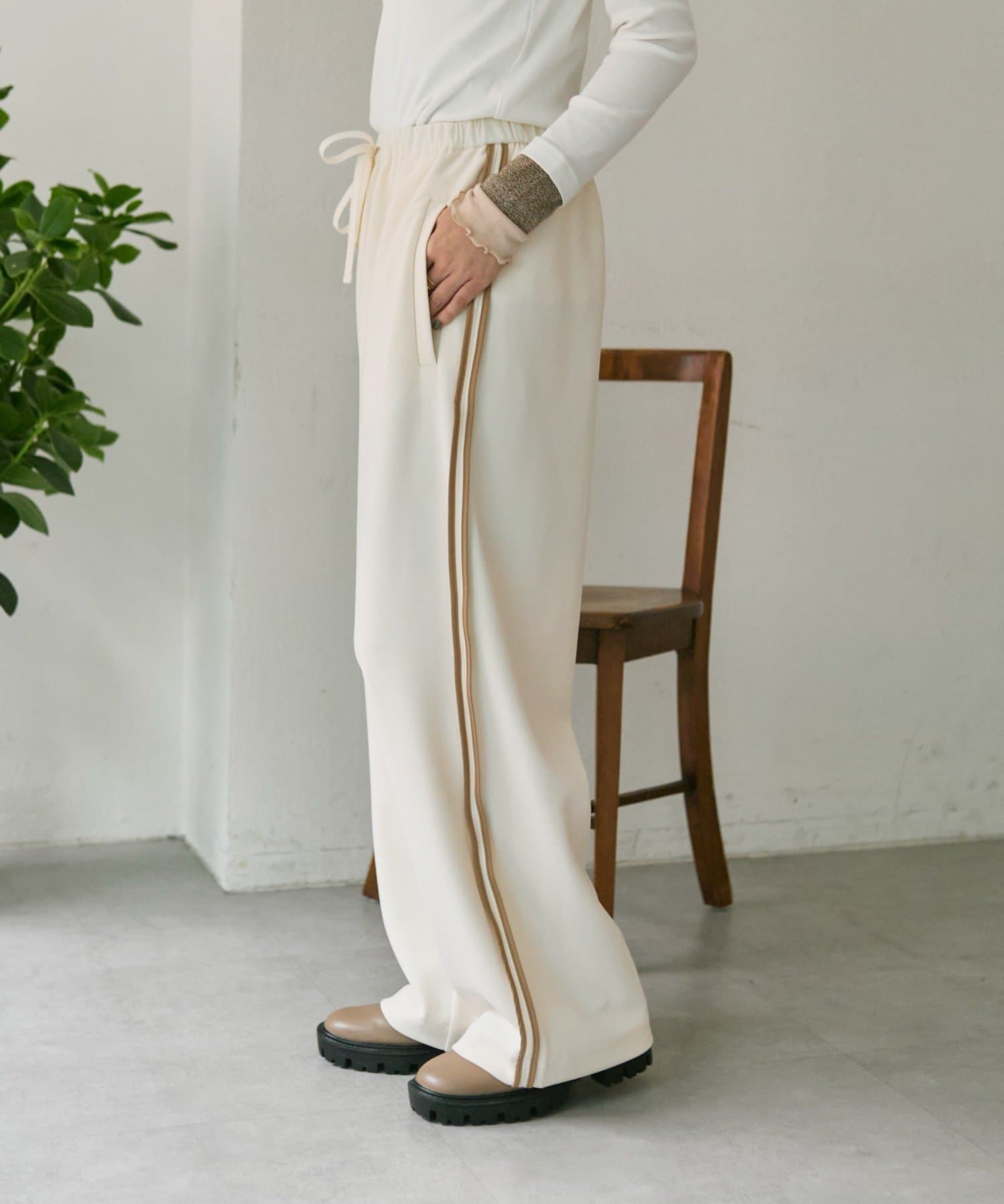 OUTLET(アウトレット) 【ear PAPILLONNER】ダブルラインパンツ【SUM1 STYLE】