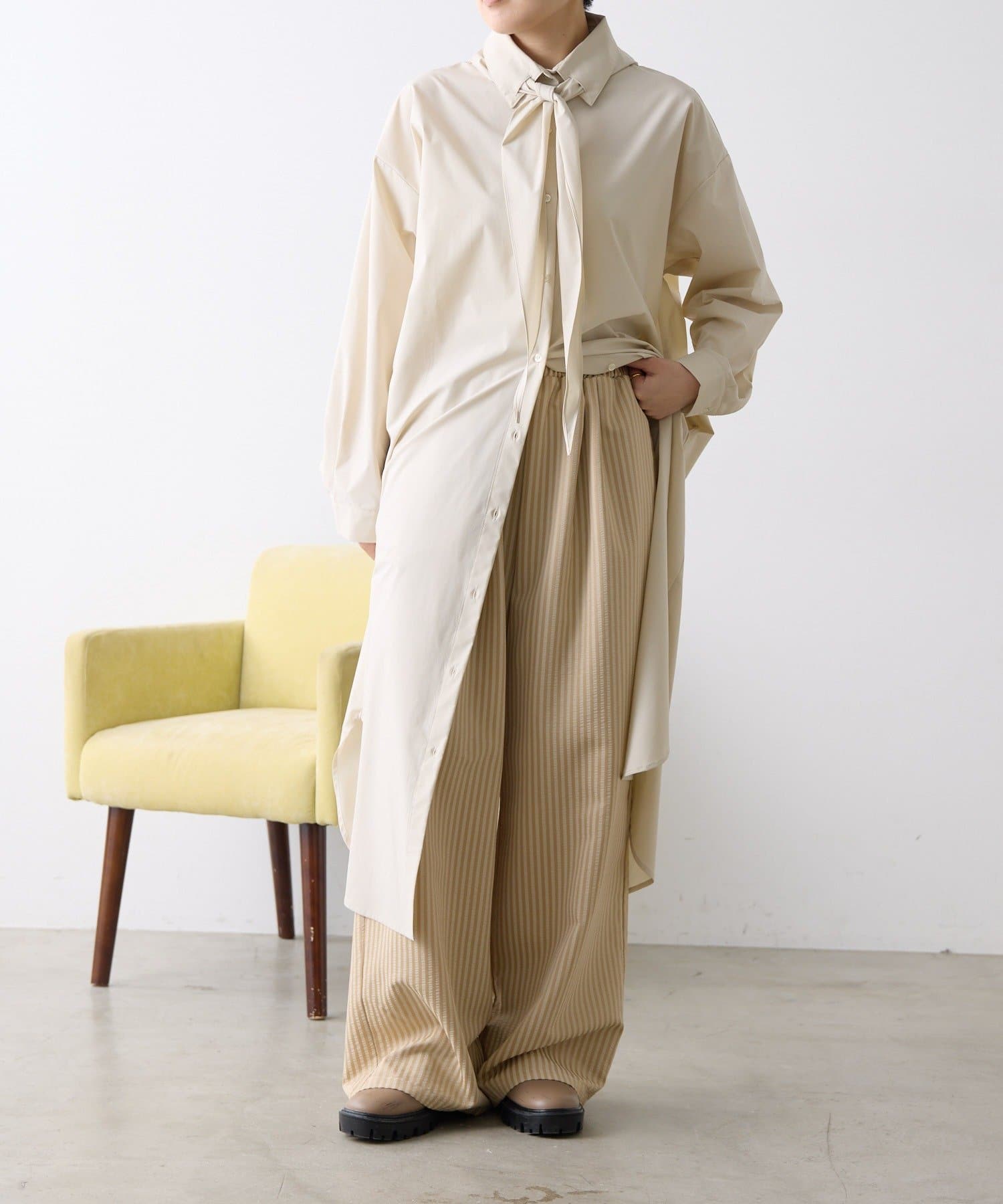 OUTLET(アウトレット) 【ear PAPILLONNER】スカーフ付きワンピース【SUM1 STYLE】