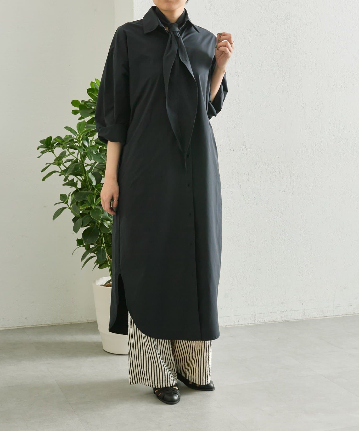 OUTLET(アウトレット) 【ear PAPILLONNER】スカーフ付きワンピース【SUM1 STYLE】