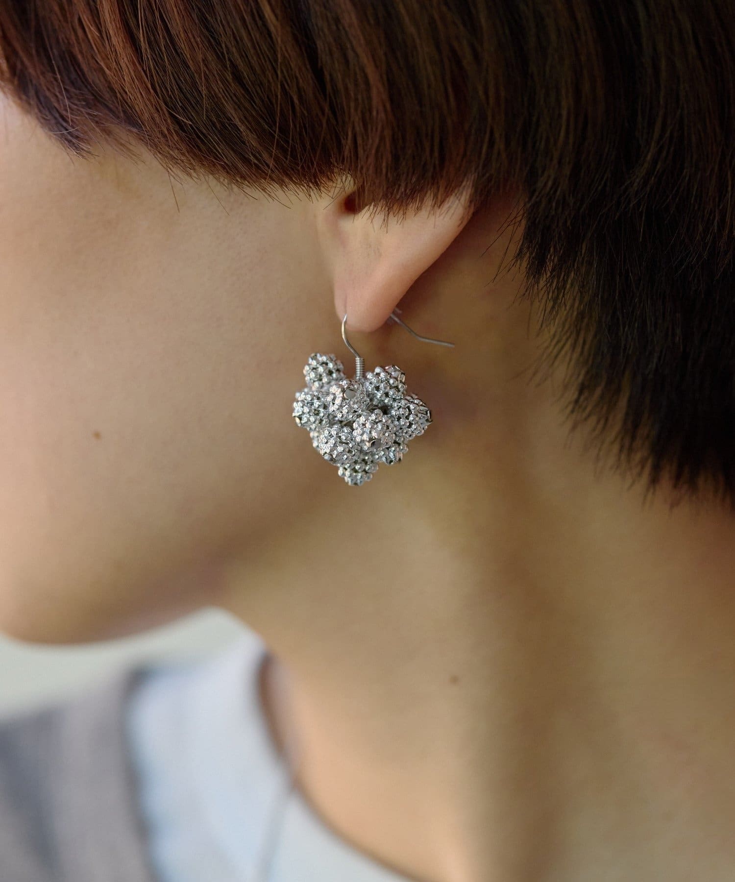OUTLET(アウトレット) 【ear PAPILLONNER】フラワーボールピアス