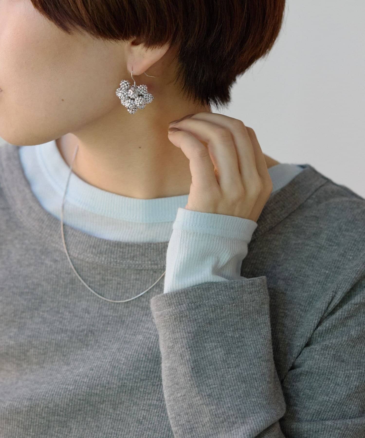 OUTLET(アウトレット) 【ear PAPILLONNER】フラワーボールピアス