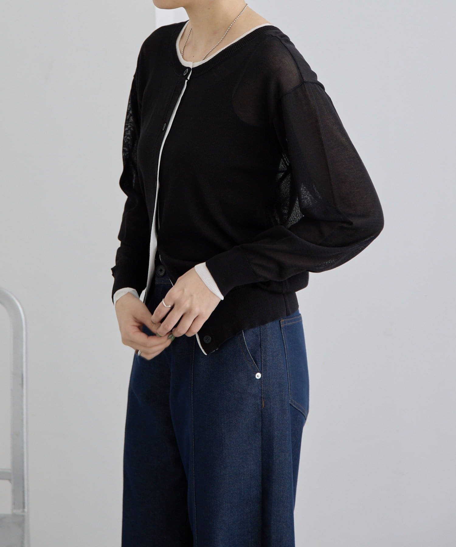 ear PAPILLONNER】ラメラインカーディガン【SUM1 STYLE】 | OUTLET
