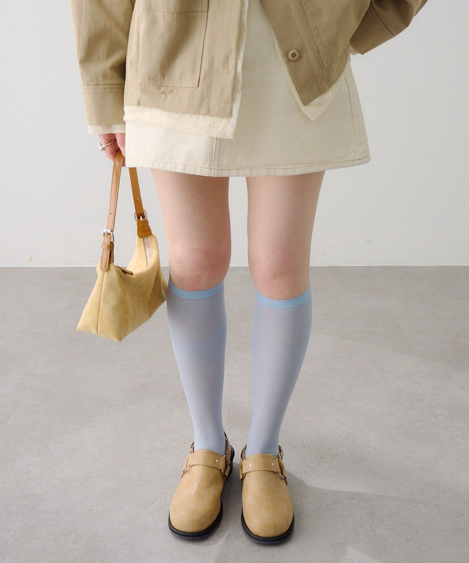 OUTLET(アウトレット) 【Kastane】シアーカラーソックス