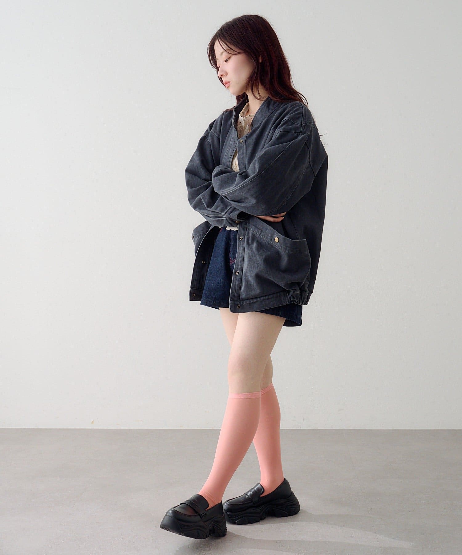 OUTLET(アウトレット) 【Kastane】シアーカラーソックス