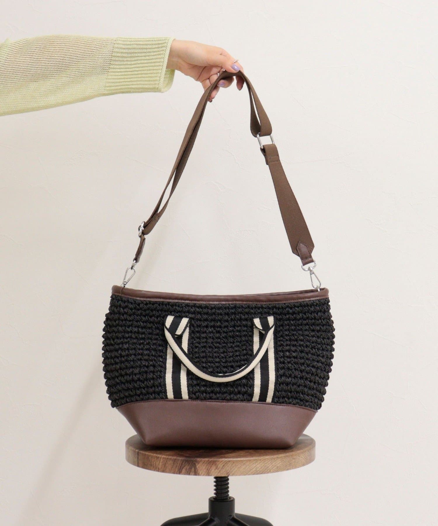 FREDY & GLOSTER(フレディ アンド グロスター) ペーパーバイカラートートバッグ