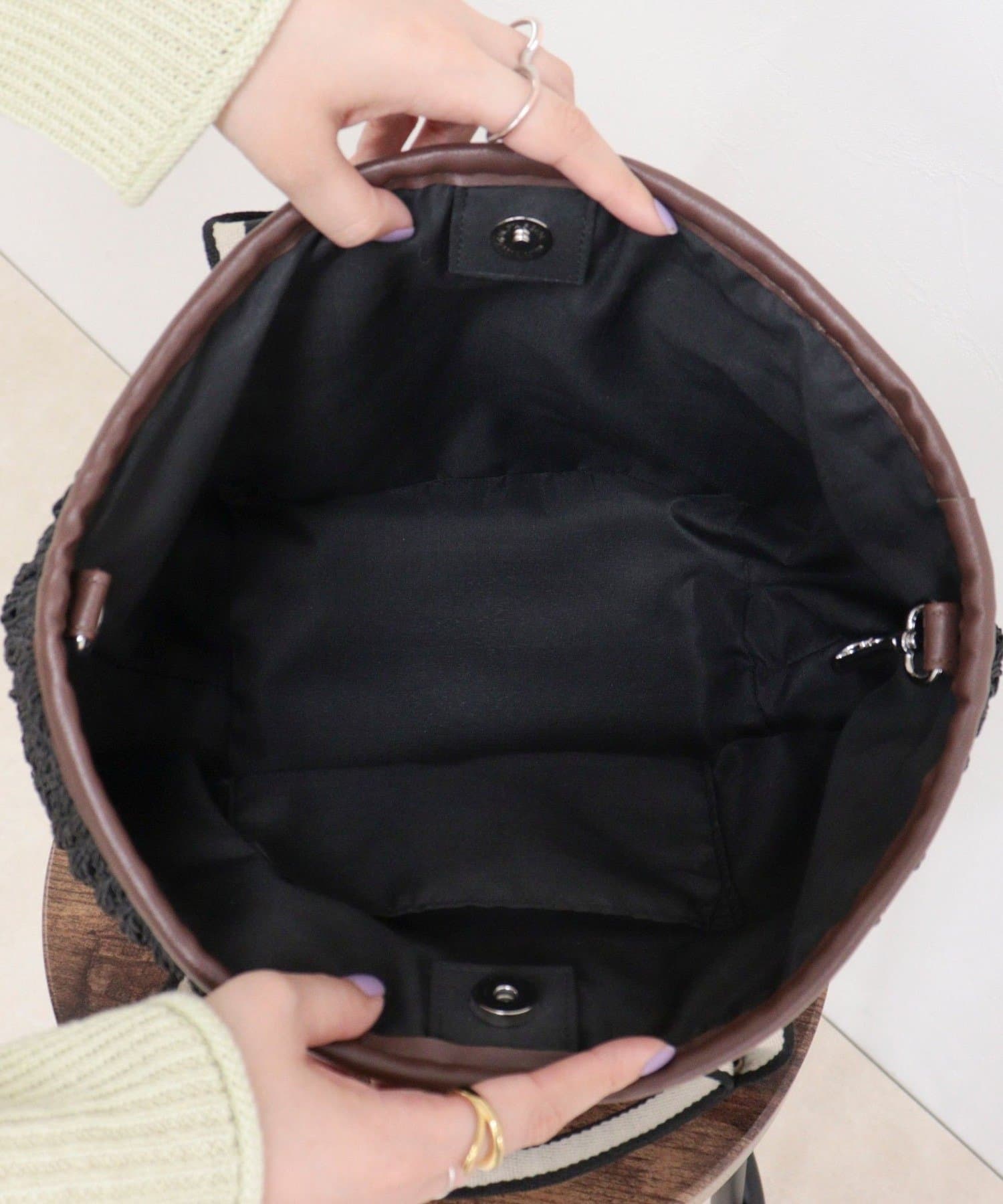 FREDY & GLOSTER(フレディ アンド グロスター) ペーパーバイカラートートバッグ