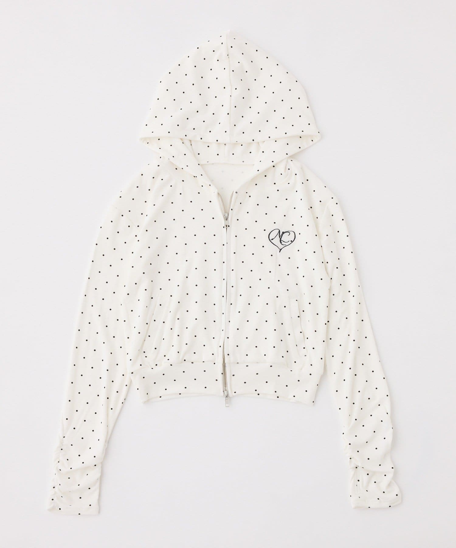 one after another NICE CLAUP(ワンアフターアナザー ナイスクラップ) 【UVカット】ロゴ刺繡パーカー