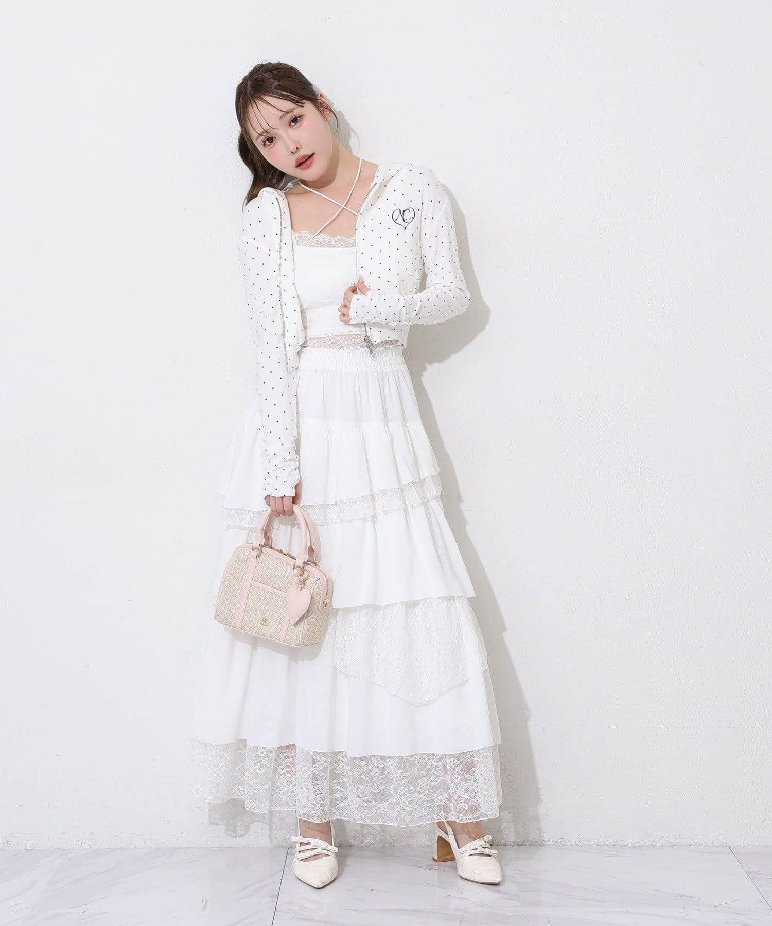 one after another NICE CLAUP(ワンアフターアナザー ナイスクラップ) 【UVカット】ロゴ刺繡パーカー